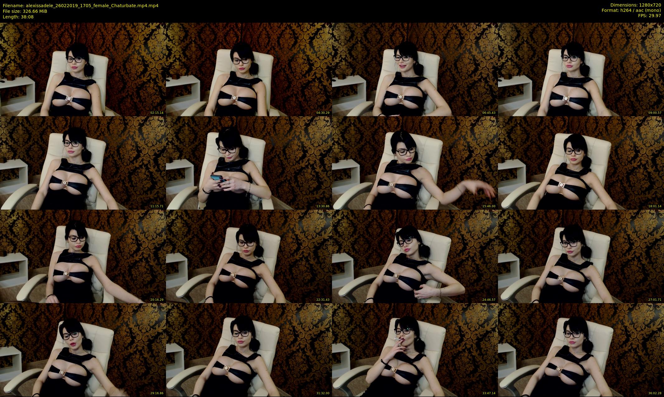 alexissadele — 39 minute Chaturbate female cam show recording, 720p, Feb 26, 2019