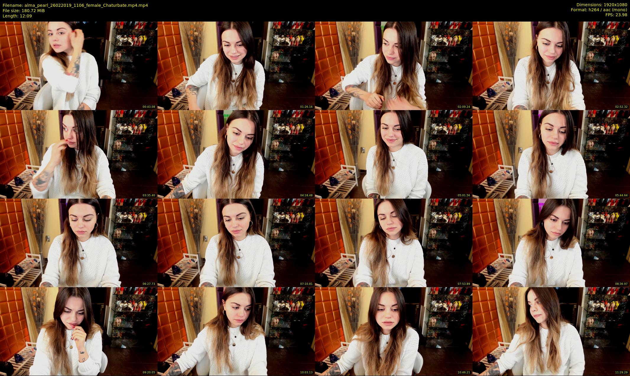 alma_pearl — 13 minute Chaturbate female cam show recording, 1080p, Feb 26, 2019