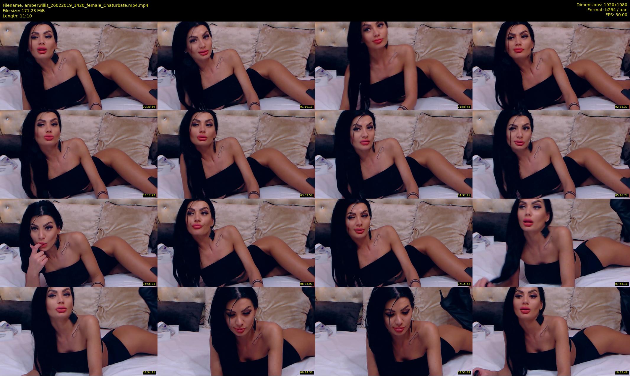 amberwillis — 12 minute Chaturbate female cam show recording, 1080p, Feb 26, 2019
