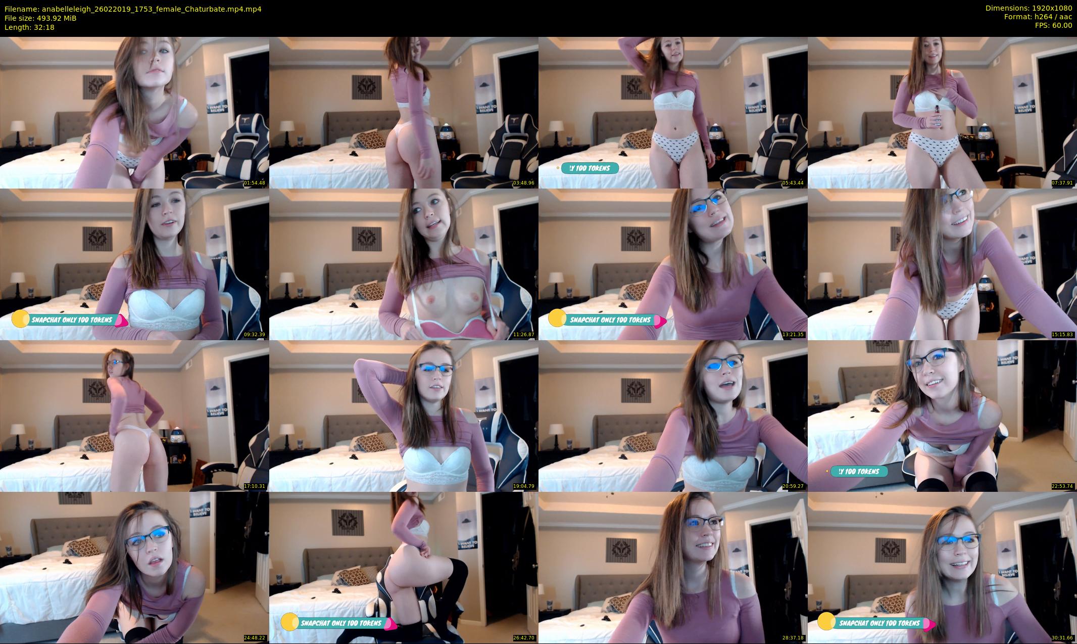 anabelleleigh — 33 minute Chaturbate female cam show recording, 1080p, Feb 26, 2019