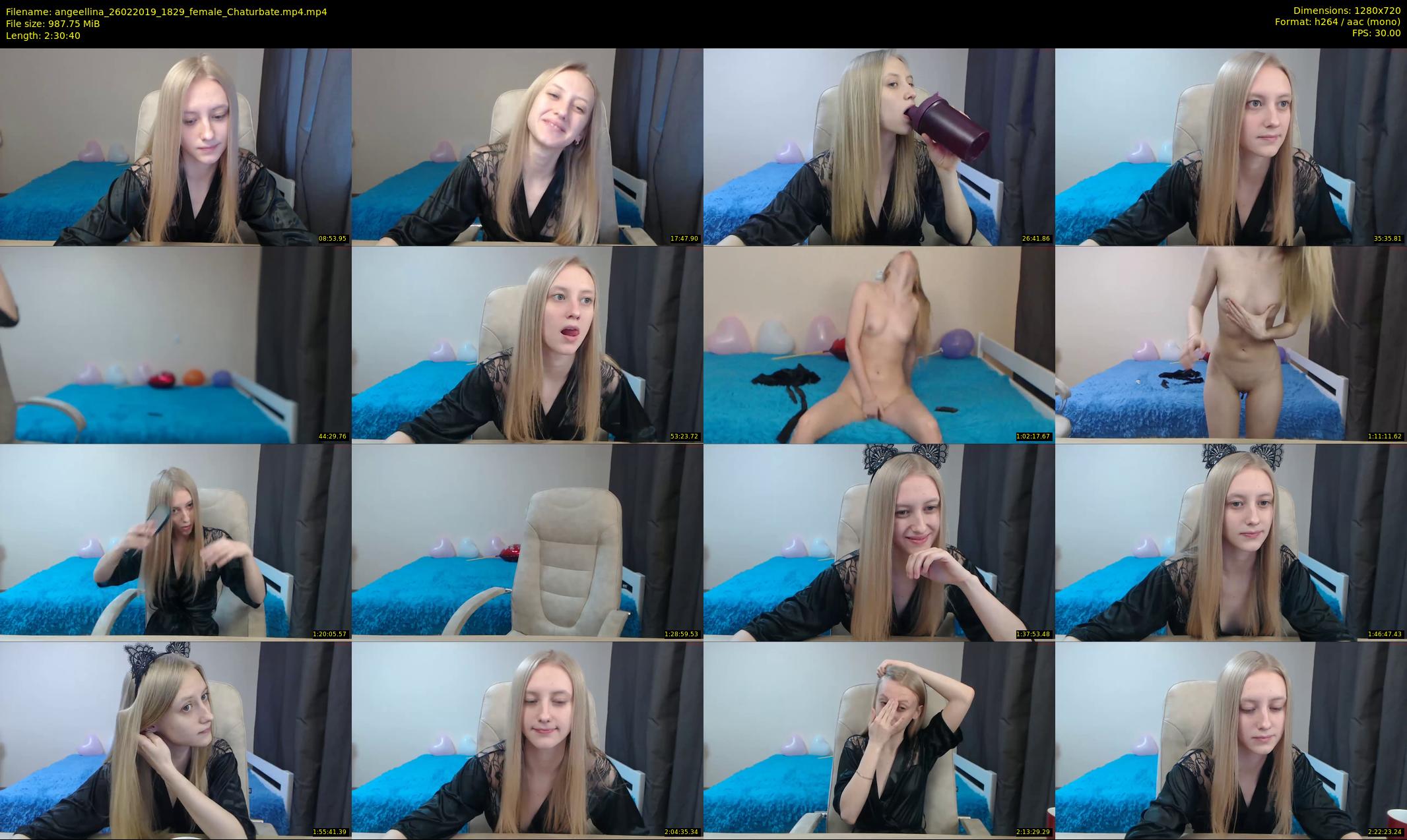 angeellina — 151 minute Chaturbate female cam show recording, 720p, Feb 26, 2019