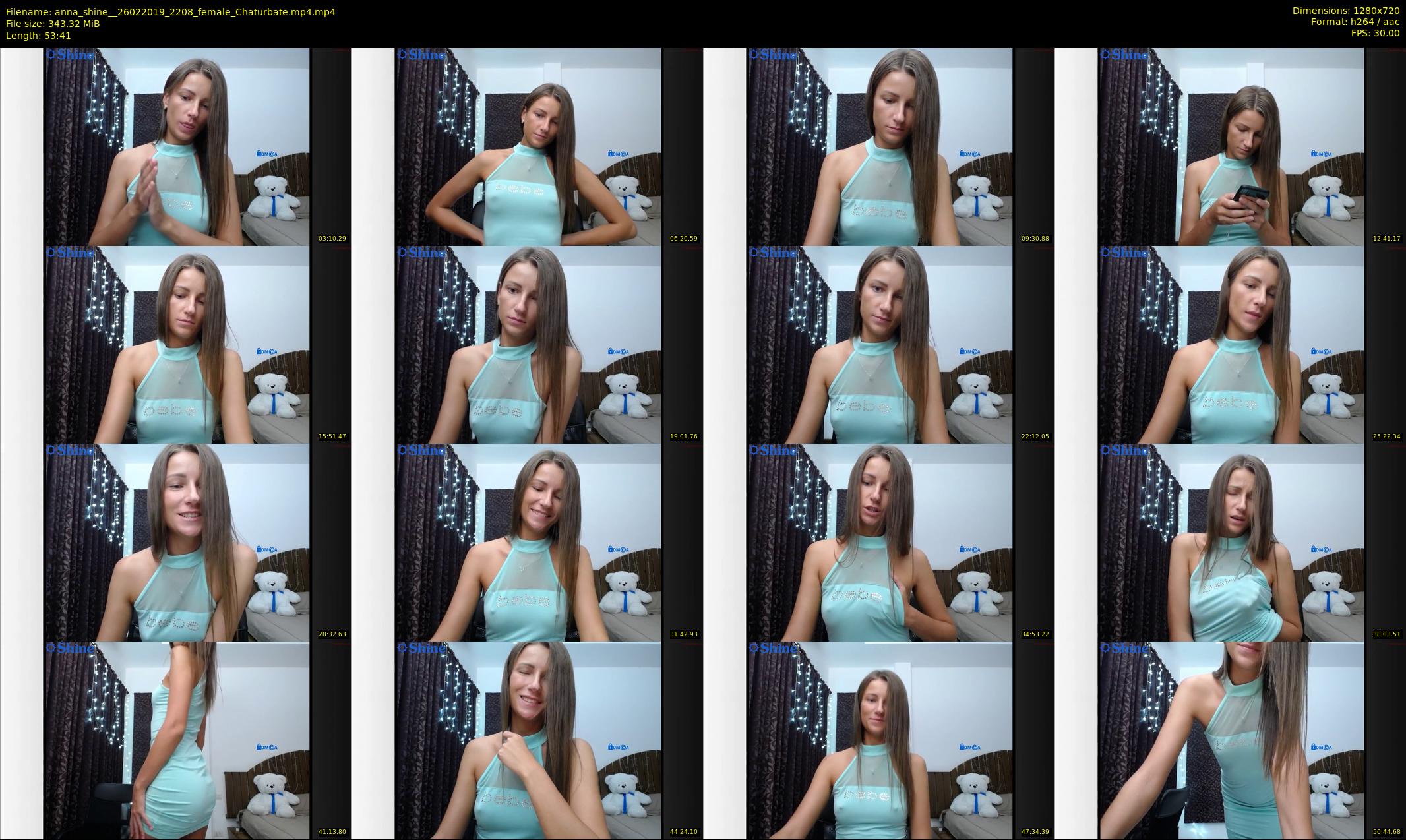 anna_shine_ — 54 minute Chaturbate female cam show recording, 720p, Feb 26, 2019