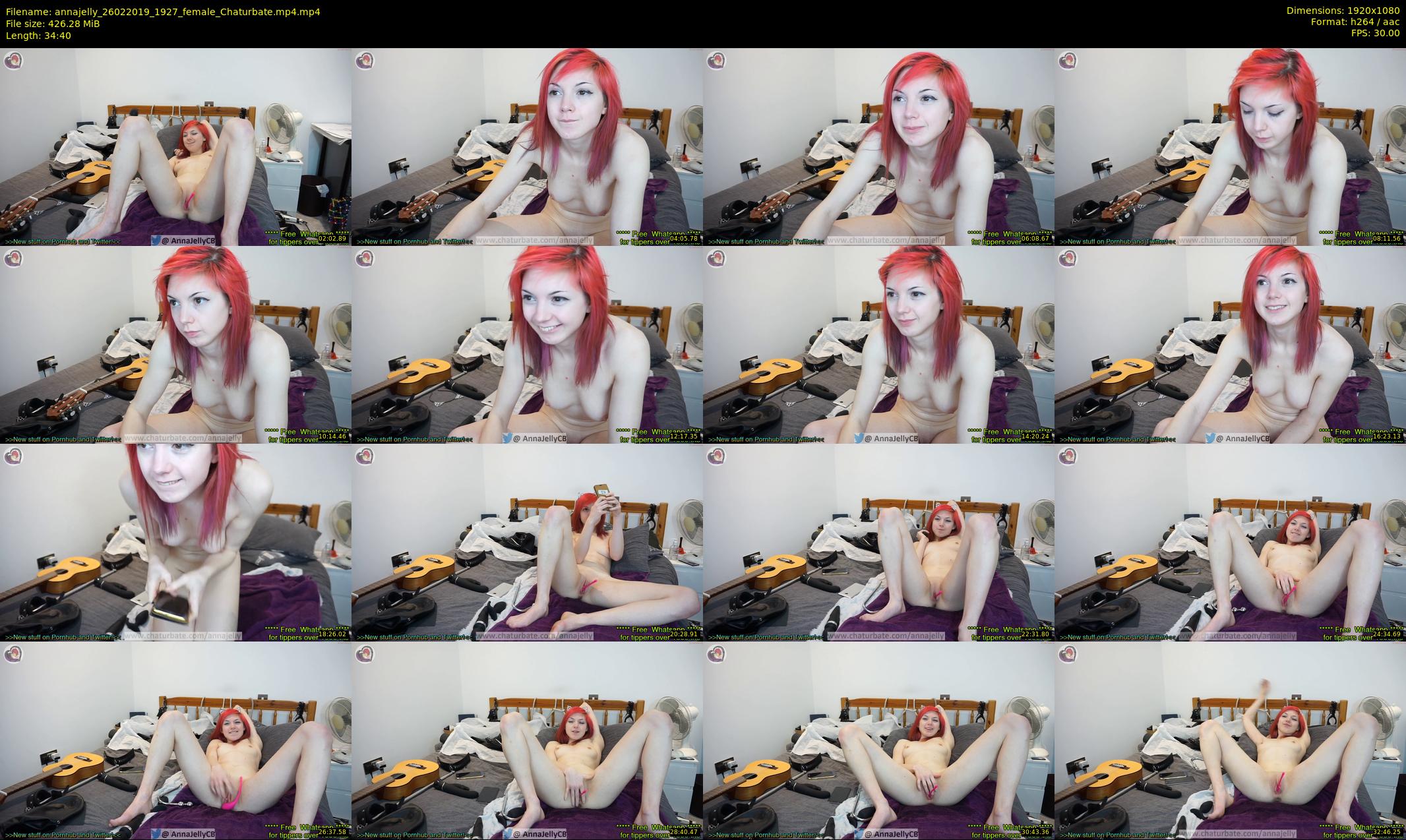 annajelly — 35 minute Chaturbate couple cam show recording, 1080p, Feb 26, 2019