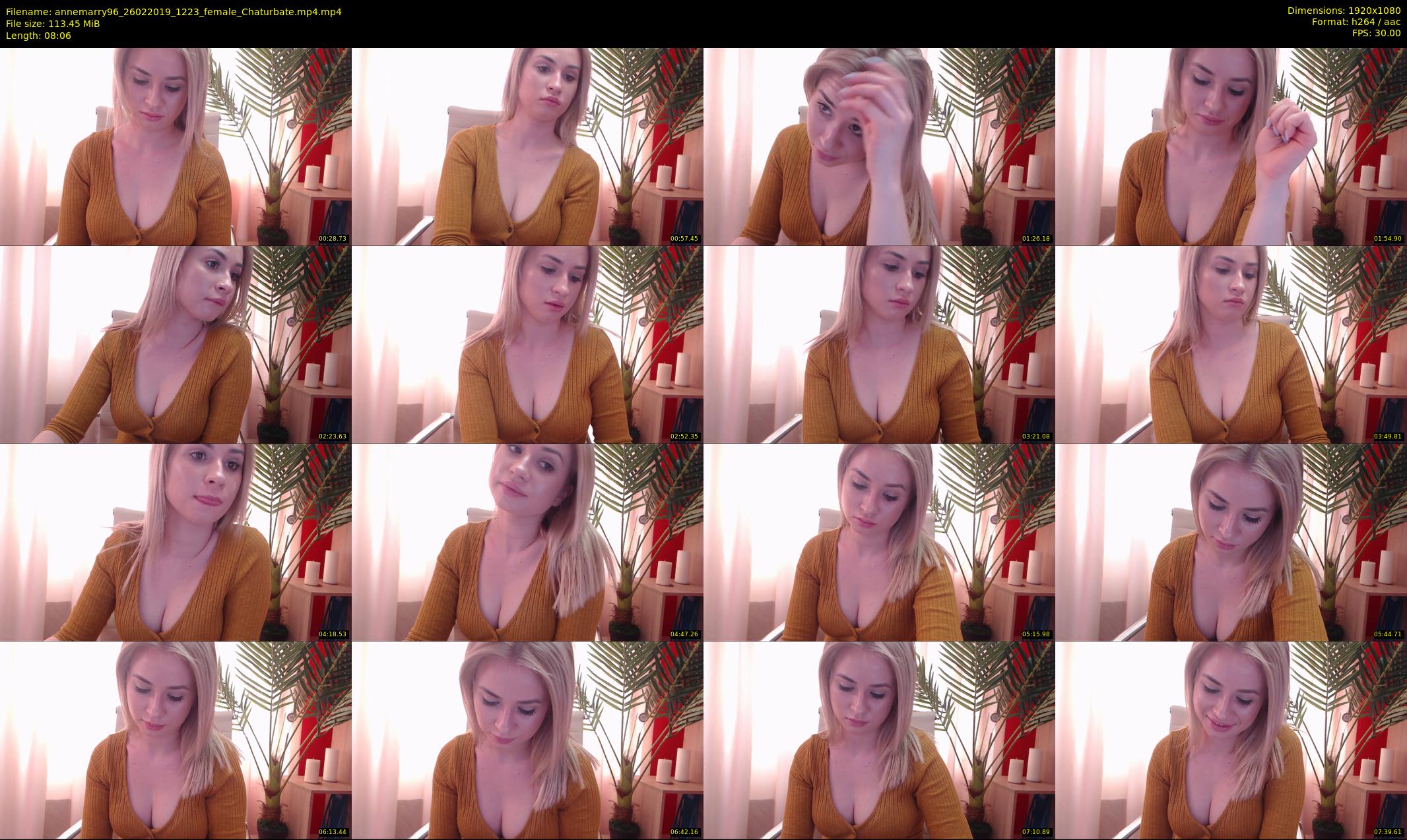 annemarry96 — 9 minute Chaturbate female cam show recording, 1080p, Feb 26, 2019