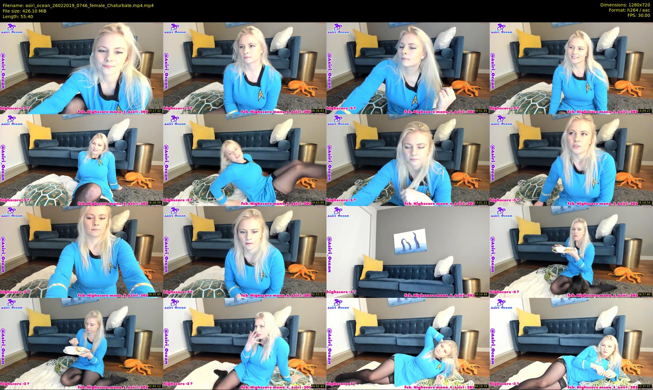 asiri_ocean — 56 minute Chaturbate female cam show recording, 720p, Feb 26, 2019