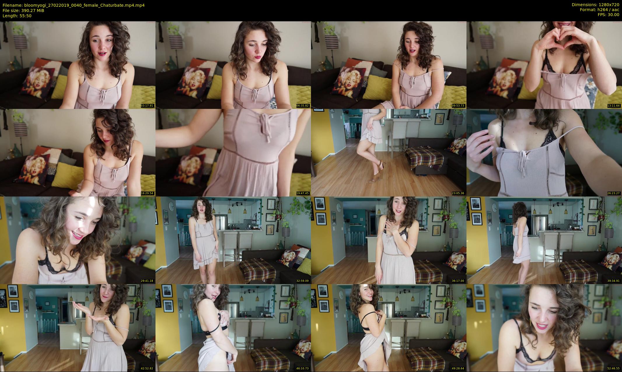 bloomyogi — 56 minute Chaturbate female cam show recording, 720p, Feb 27, 2019