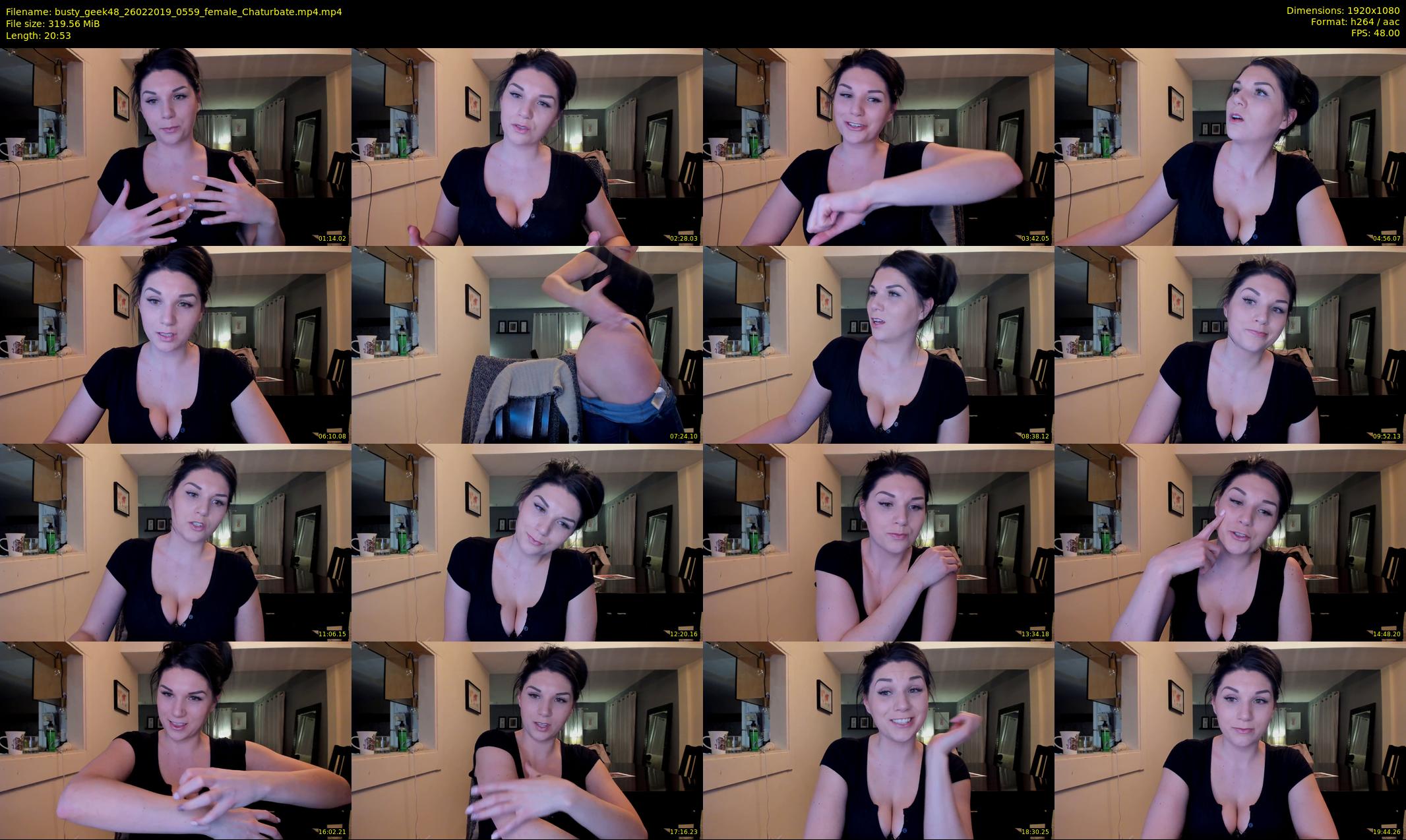 busty_geek48 — 21 minute Chaturbate female cam show recording, 1080p, Feb 26, 2019