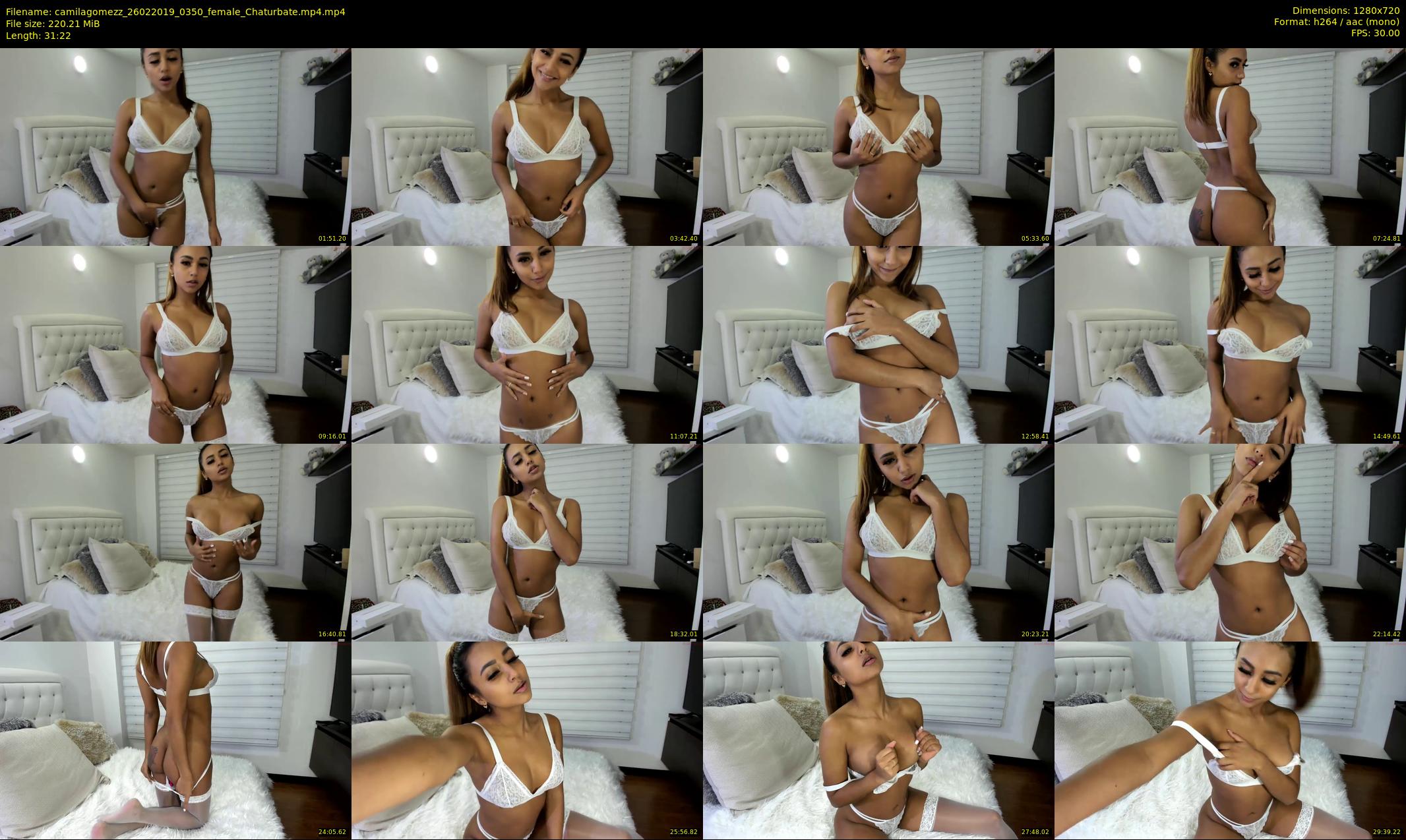 camilagomezz — 32 minute Chaturbate female cam show recording, 720p, Feb 26, 2019