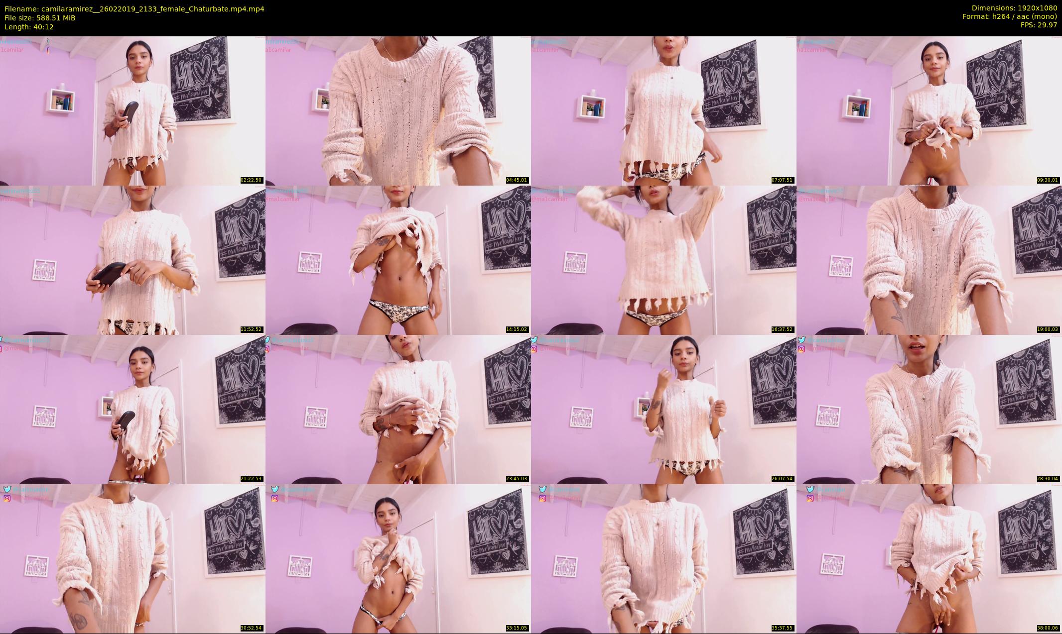camilaramirez_ — 41 minute Chaturbate female cam show recording, 1080p, Feb 26, 2019