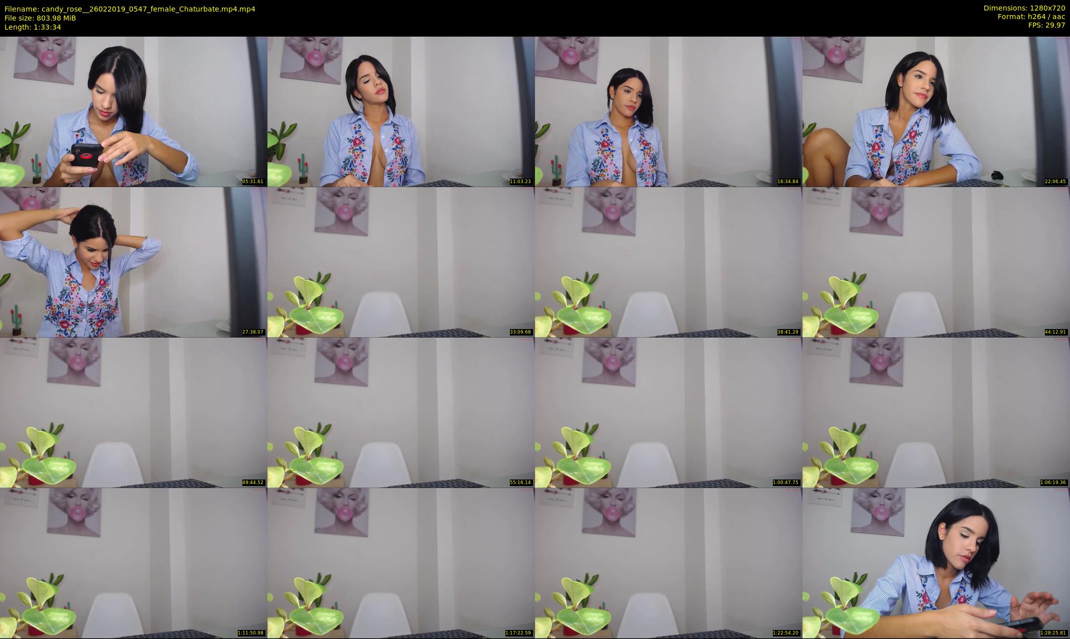 candy_rose_ — 94 minute Chaturbate female cam show recording, 720p, Feb 26, 2019