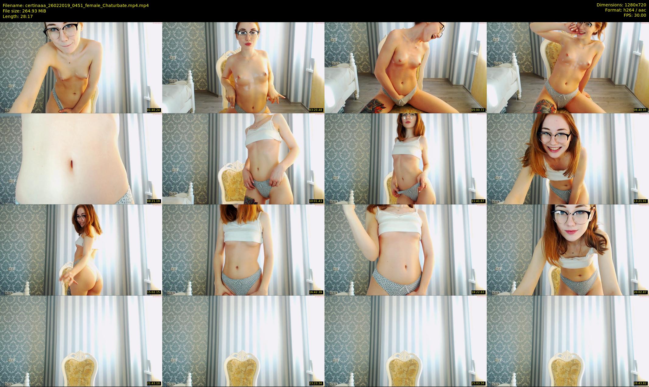 certinaaa — 29 minute Chaturbate female cam show recording, 720p, Feb 26, 2019