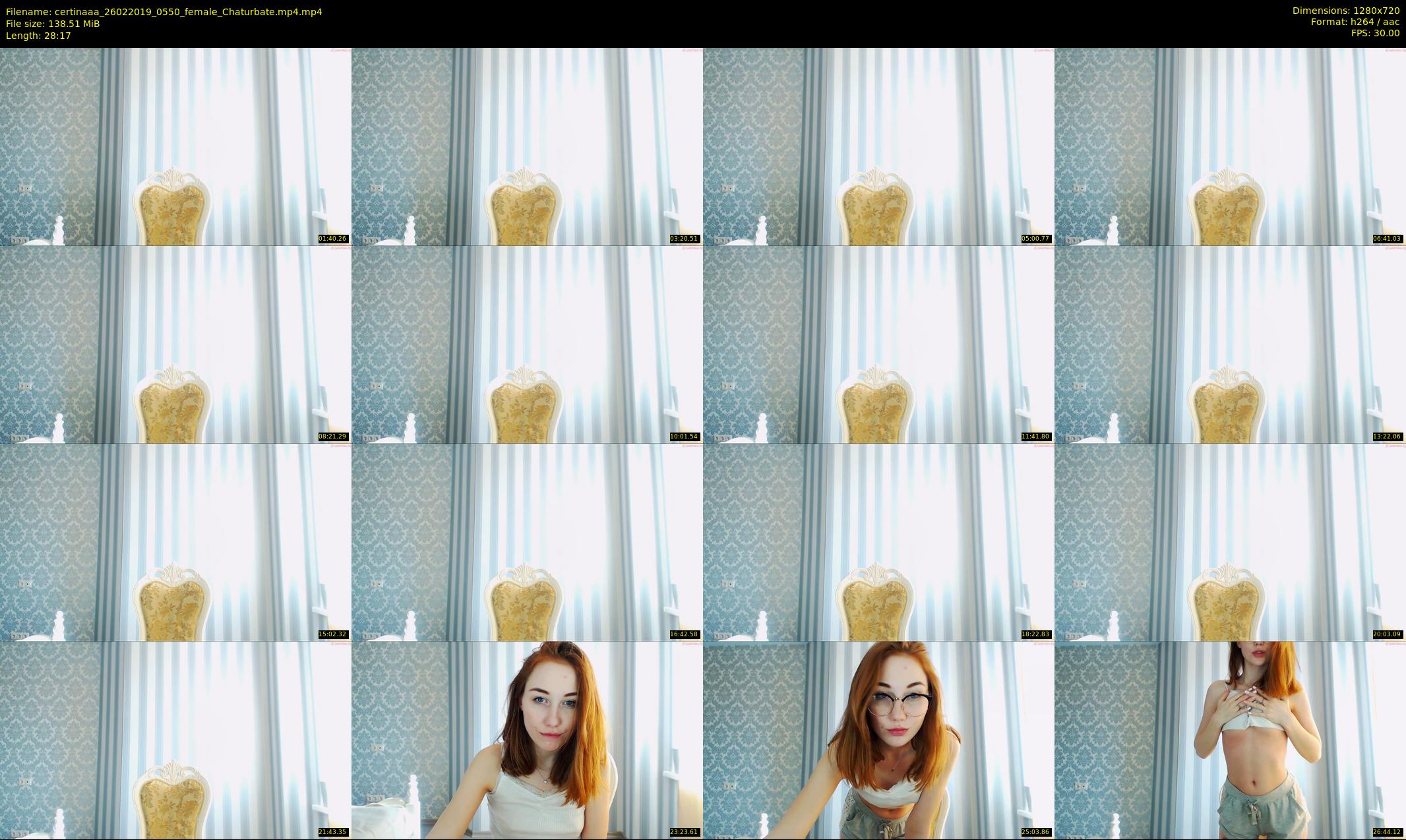certinaaa — 29 minute Chaturbate female cam show recording, 720p, Feb 26, 2019