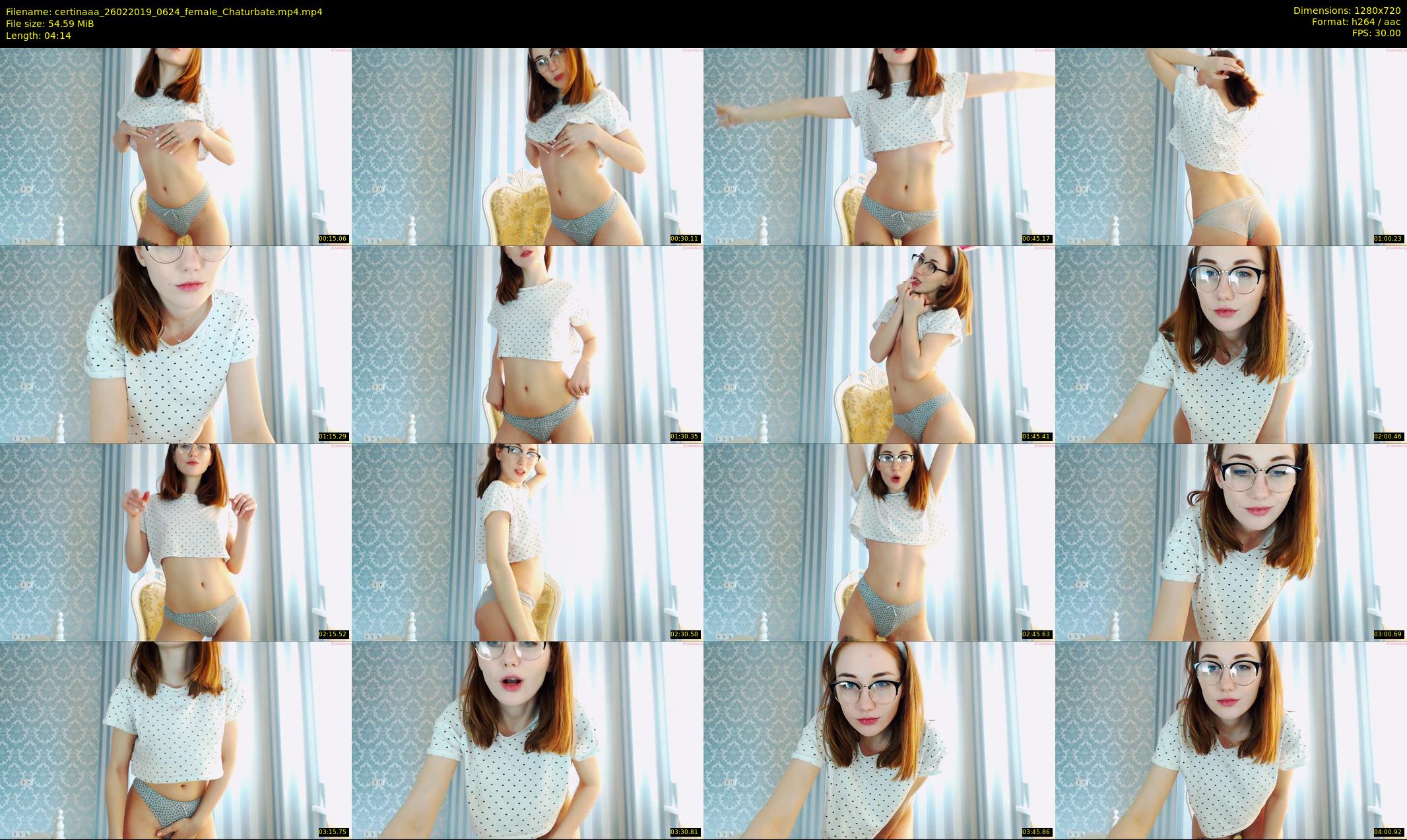 certinaaa — 5 minute Chaturbate female cam show recording, 720p, Feb 26, 2019