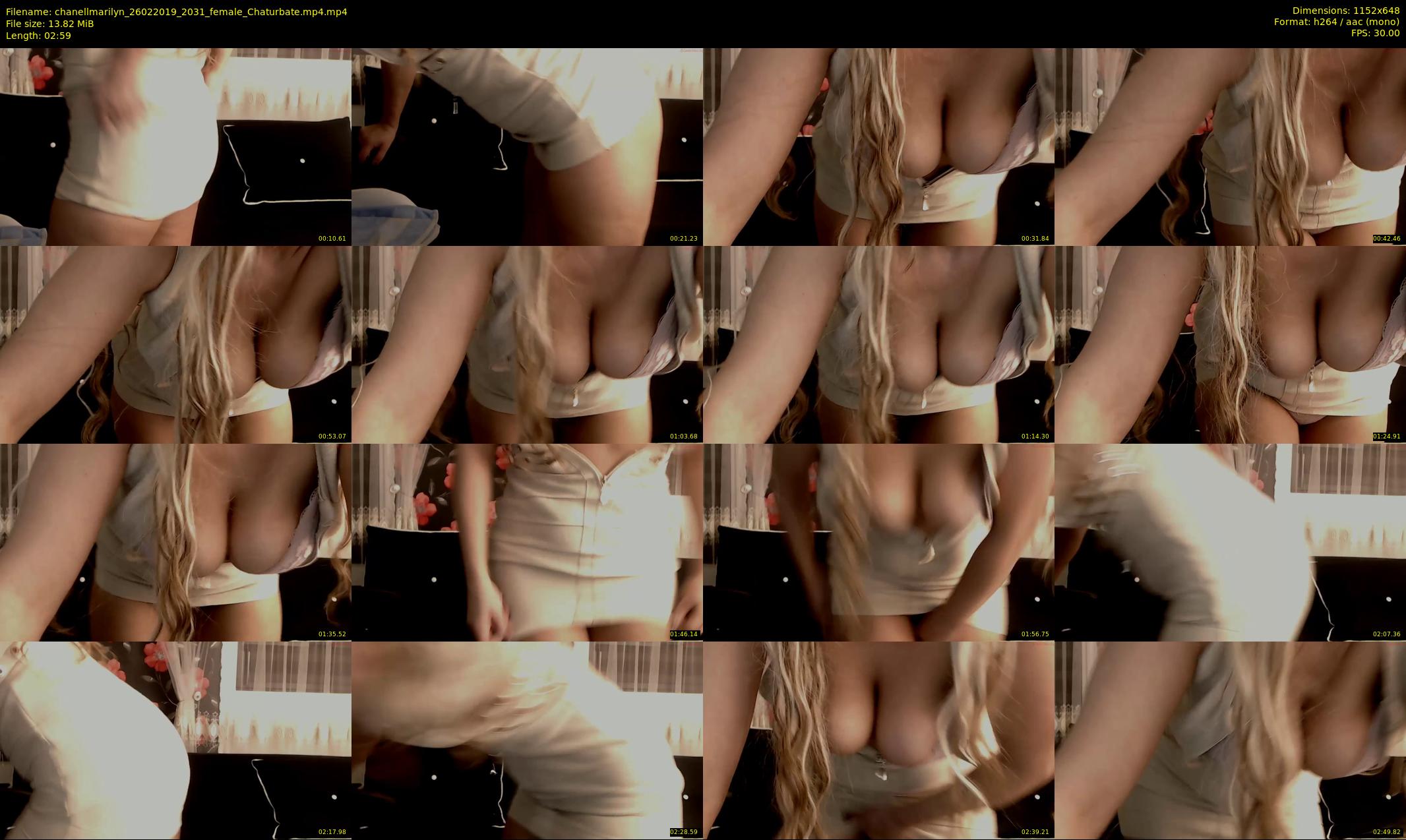 chanellmarilyn — 3 minute Chaturbate female cam show recording, 480p, Feb 26, 2019