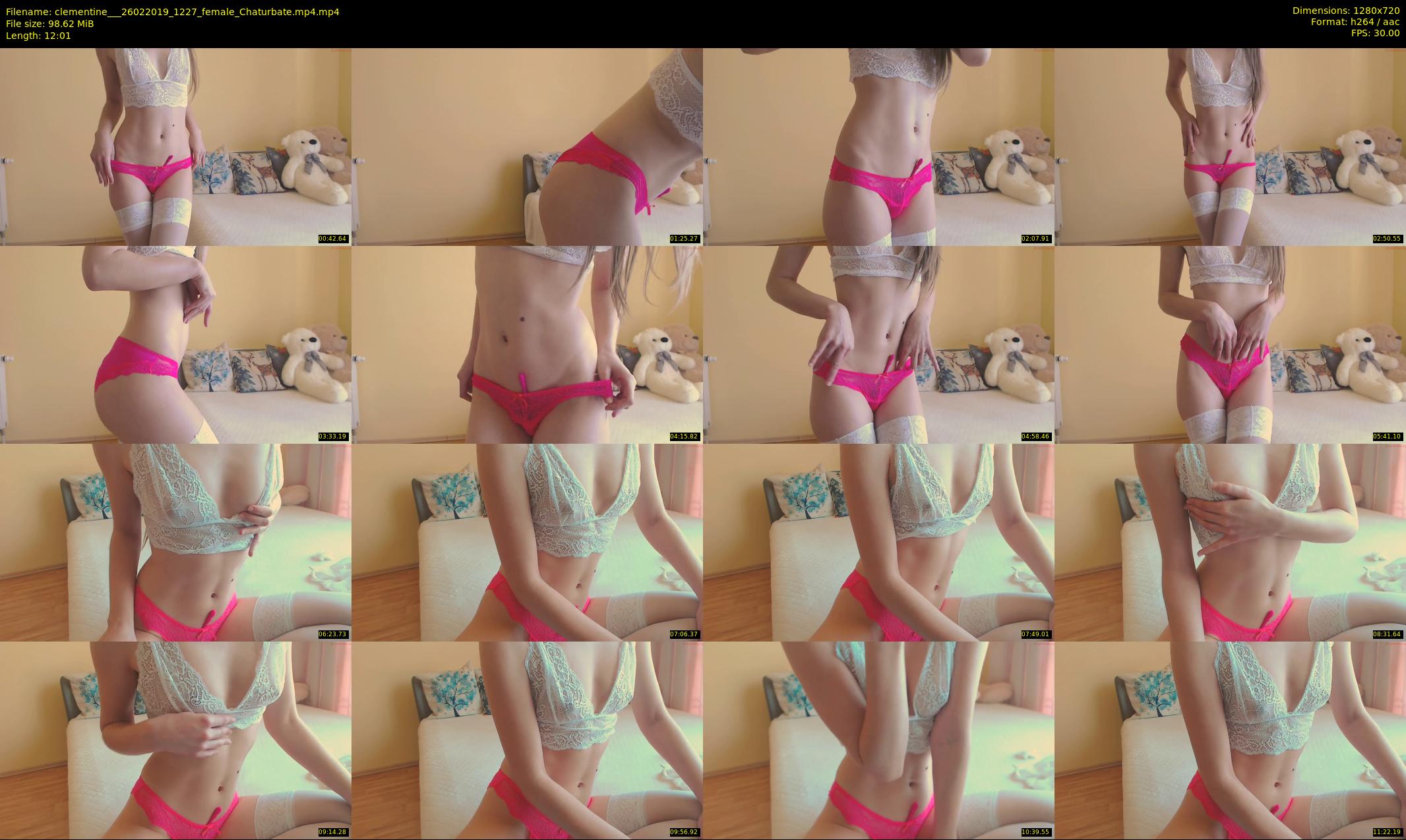 clementine__ — 13 minute Chaturbate female cam show recording, 720p, Feb 26, 2019