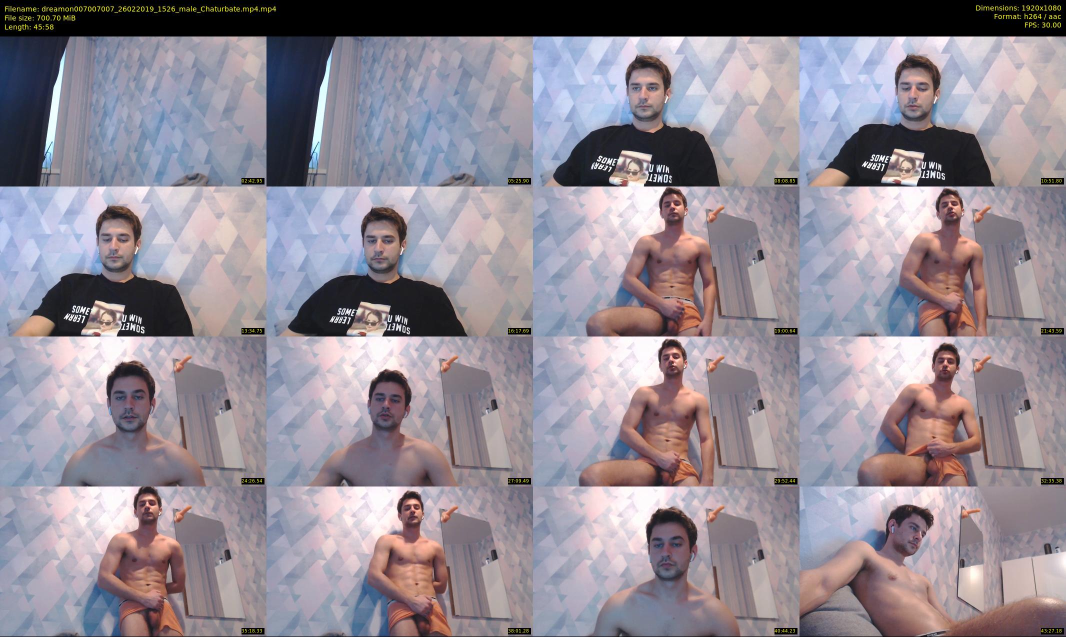 dreamon007007007 — 46 minute Chaturbate male cam show recording, 1080p, Feb 26, 2019