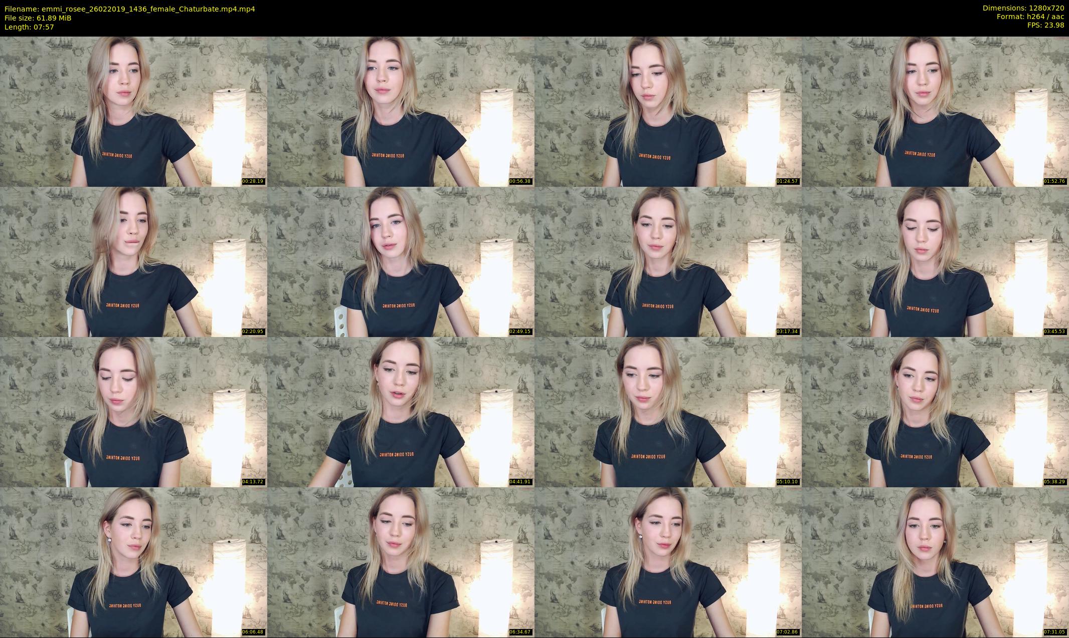 emmi_rosee — 8 minute Chaturbate female cam show recording, 720p, Feb 26, 2019