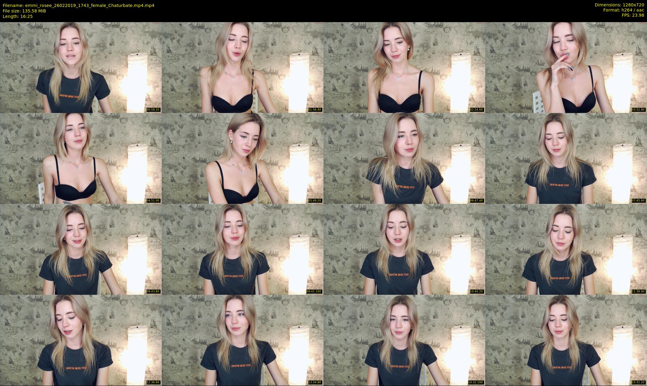 emmi_rosee — 17 minute Chaturbate female cam show recording, 720p, Feb 26, 2019