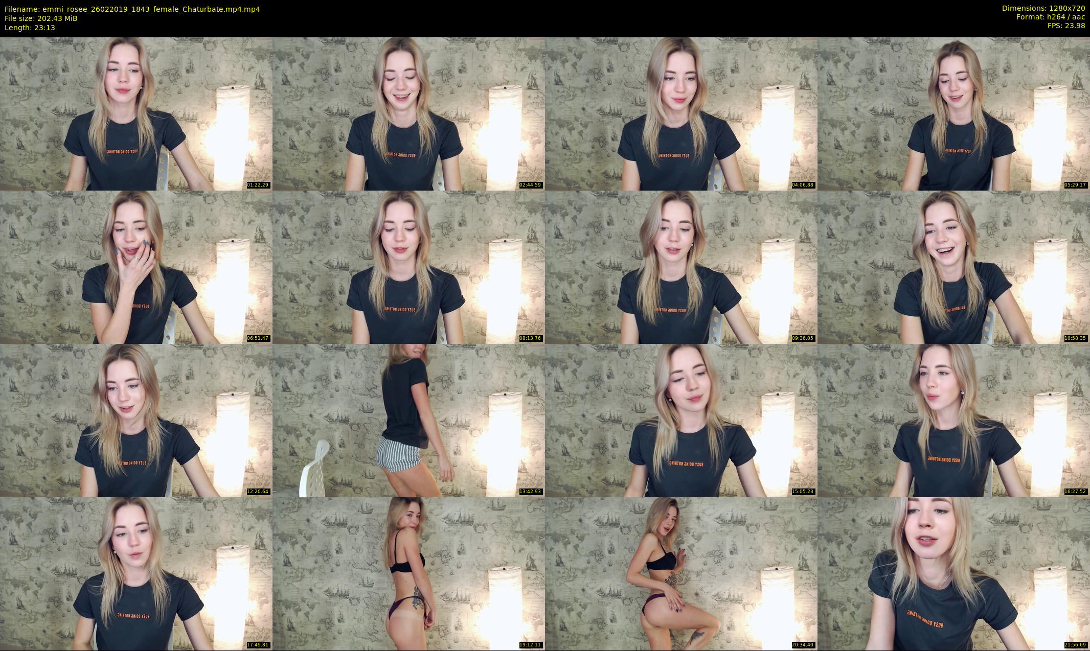 emmi_rosee — 24 minute Chaturbate female cam show recording, 720p, Feb 26, 2019