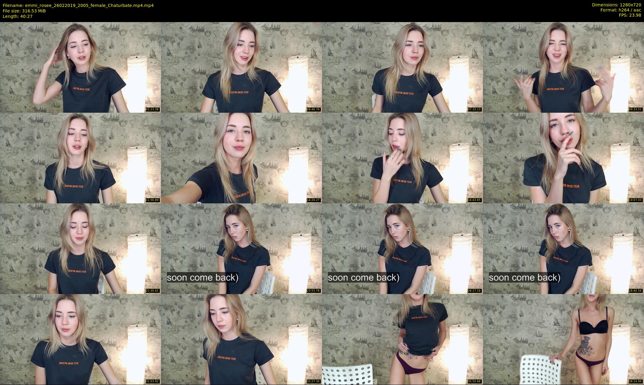 emmi_rosee — 41 minute Chaturbate female cam show recording, 720p, Feb 26, 2019