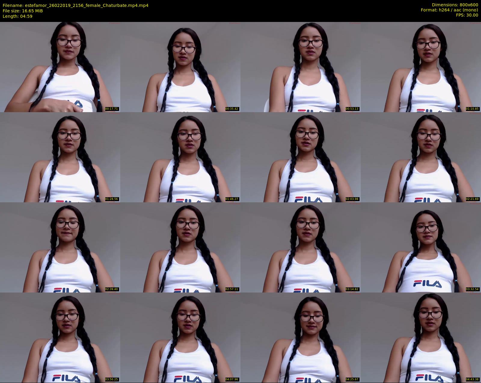 estefamor — 5 minute Chaturbate female cam show recording, 480p, Feb 26, 2019