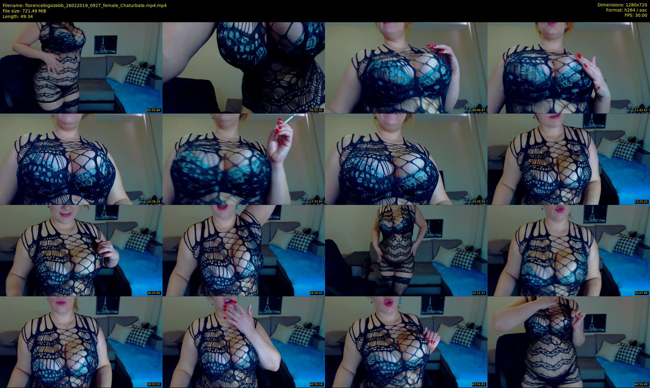 florencebigsizebb — 50 minute Chaturbate female cam show recording, 720p, Feb 26, 2019