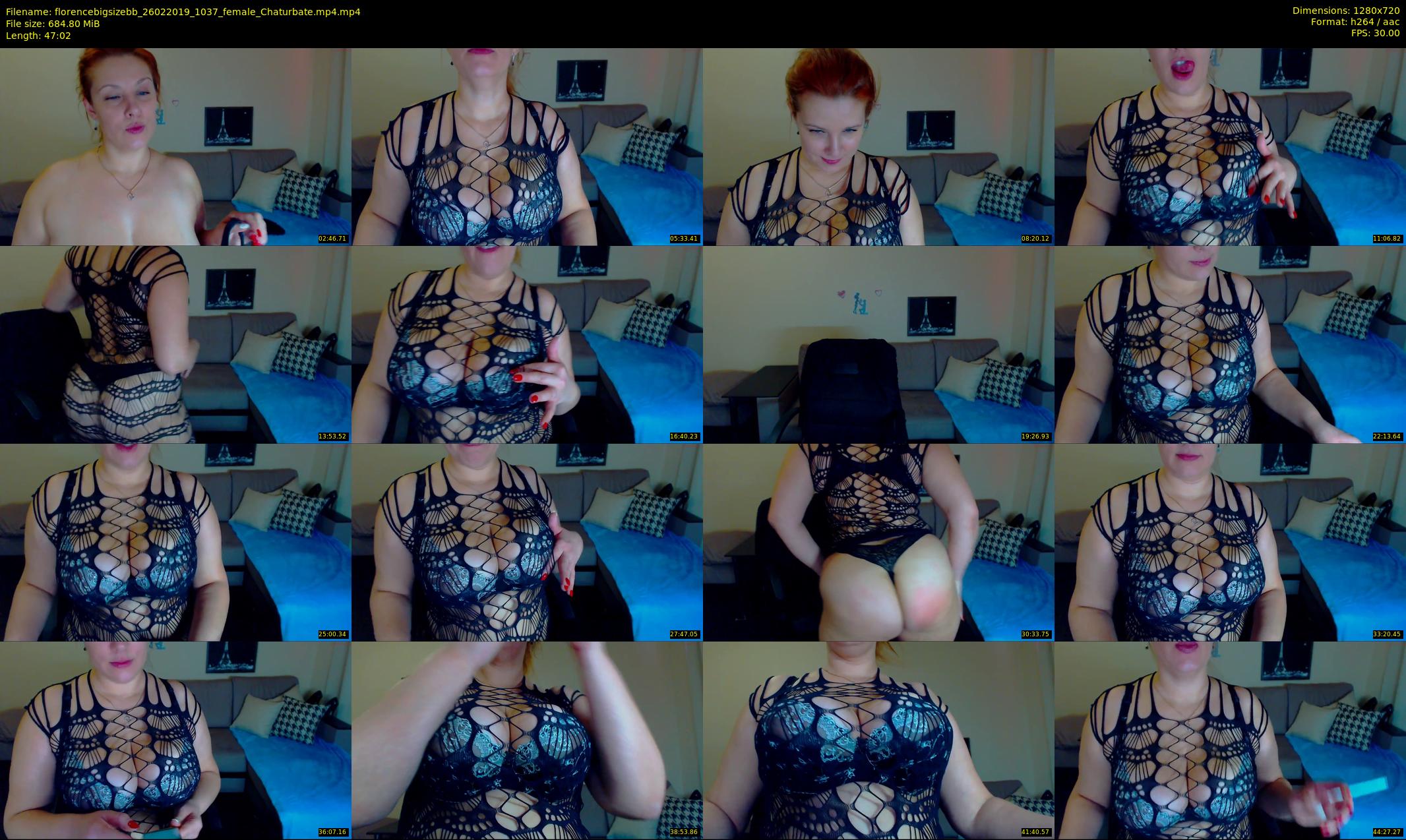 florencebigsizebb — 48 minute Chaturbate female cam show recording, 720p, Feb 26, 2019