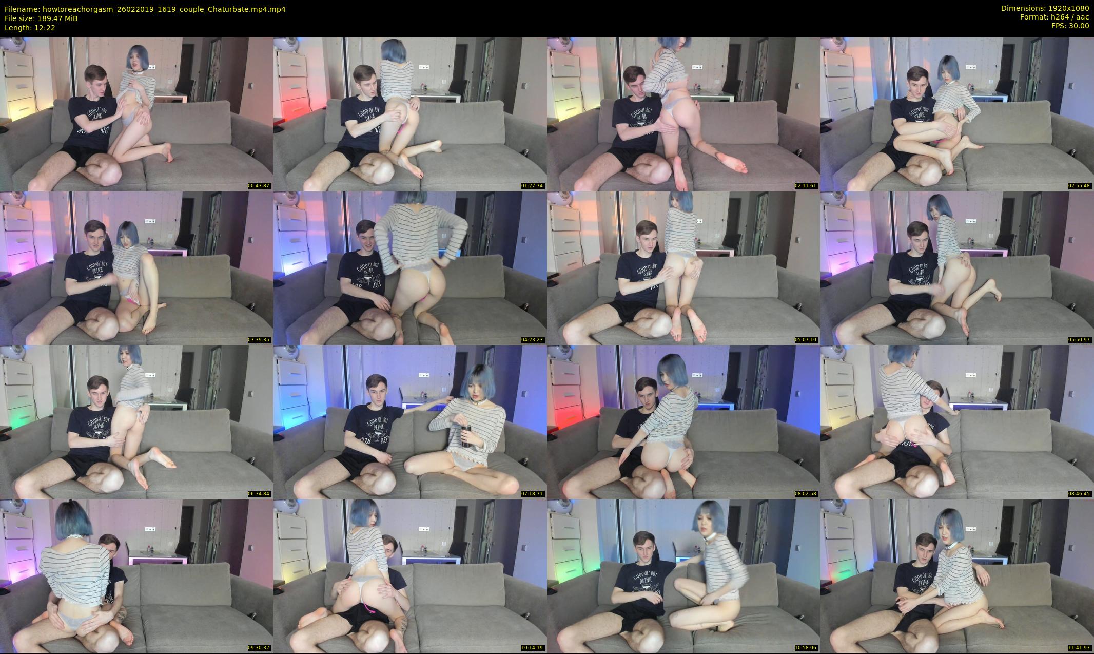 howtoreachorgasm — 13 minute Chaturbate couple cam show recording, 1080p, Feb 26, 2019