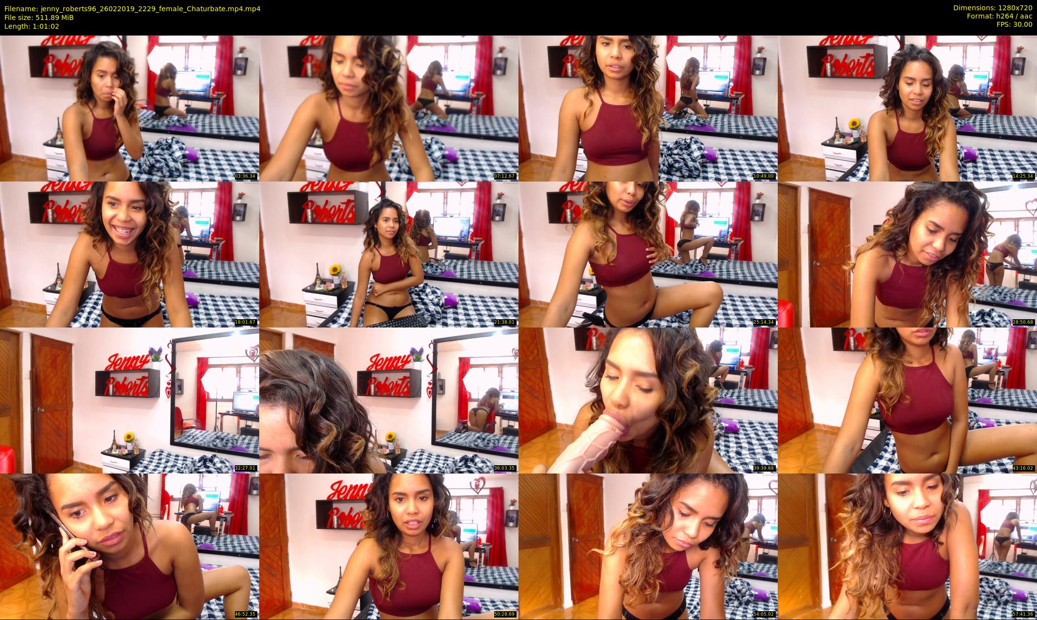 jenny_roberts96 — 62 minute Chaturbate female cam show recording, 720p, Feb 26, 2019