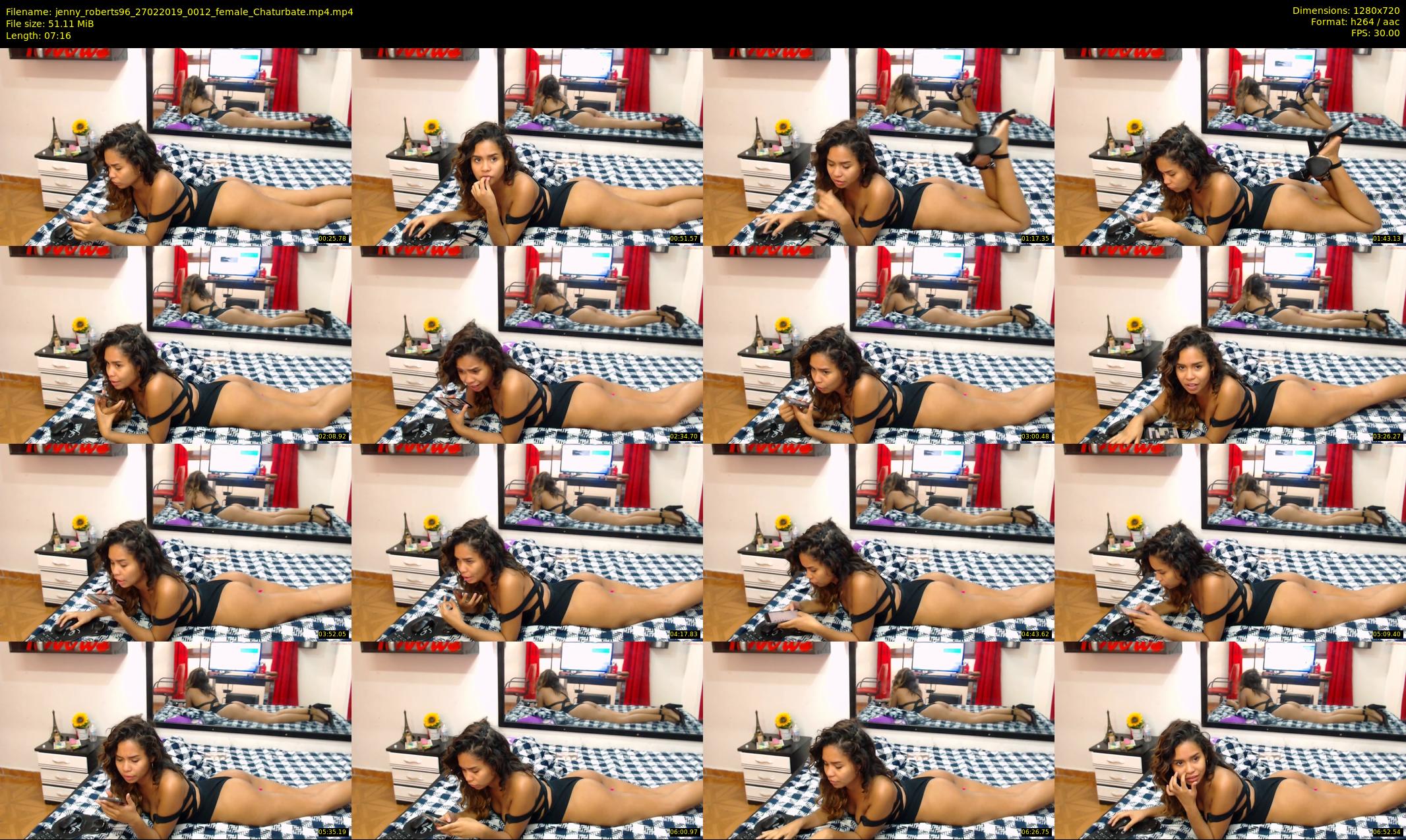 jenny_roberts96 — 8 minute Chaturbate female cam show recording, 720p, Feb 27, 2019