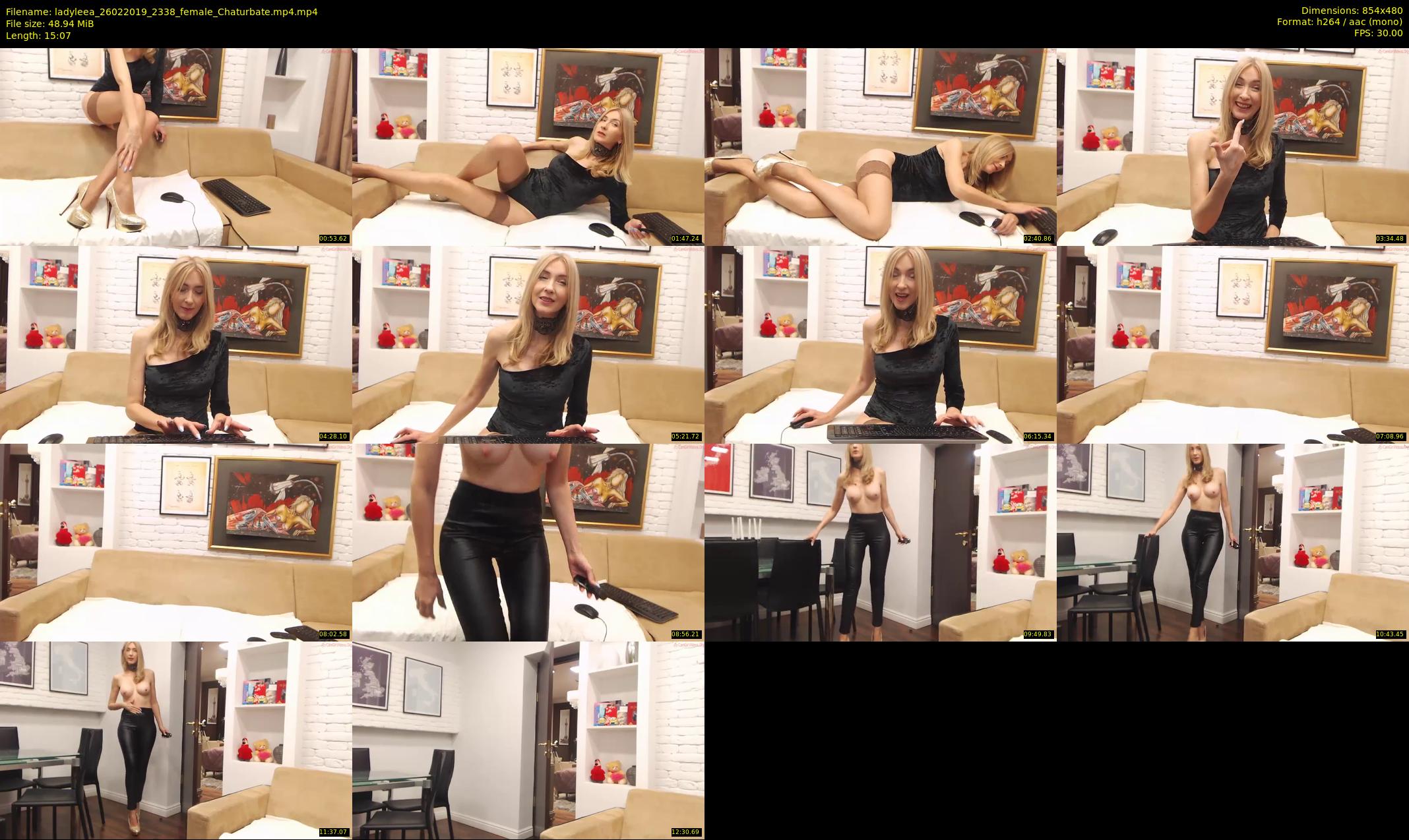 ladyleea — 16 minute Chaturbate female cam show recording, 480p, Feb 26, 2019