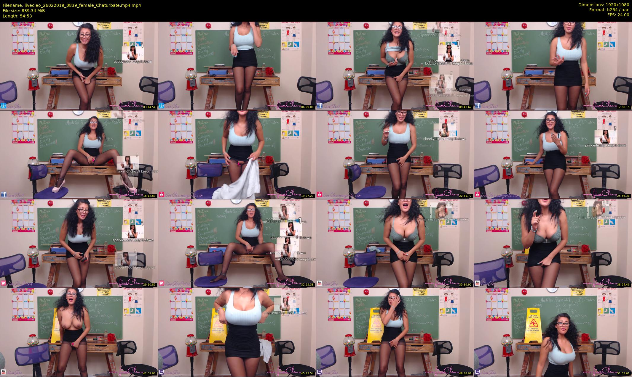 livecleo — 55 minute Chaturbate female cam show recording, 1080p, Feb 26, 2019