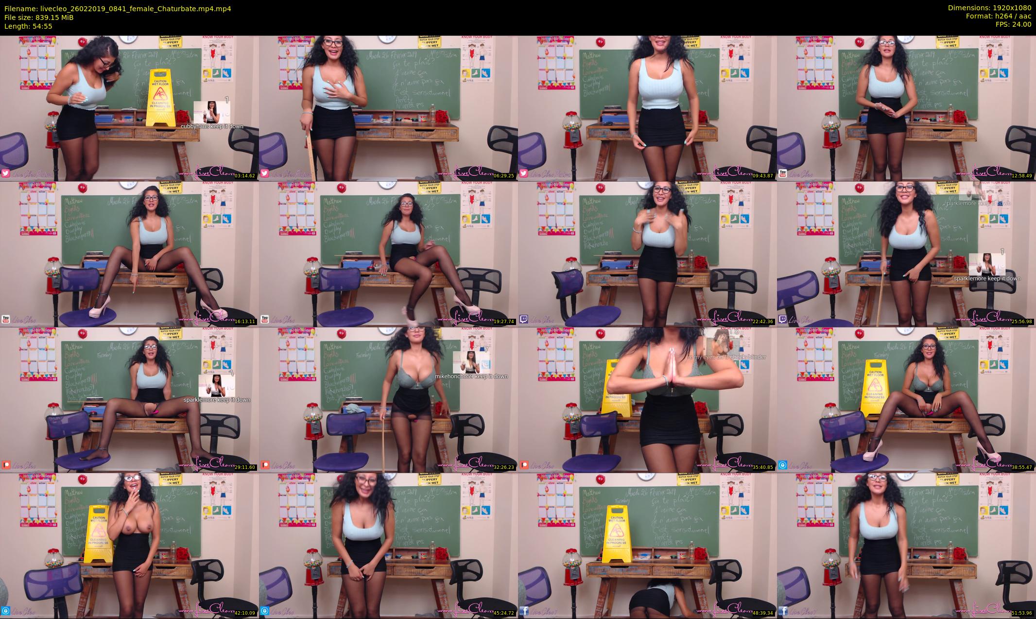 livecleo — 55 minute Chaturbate female cam show recording, 1080p, Feb 26, 2019