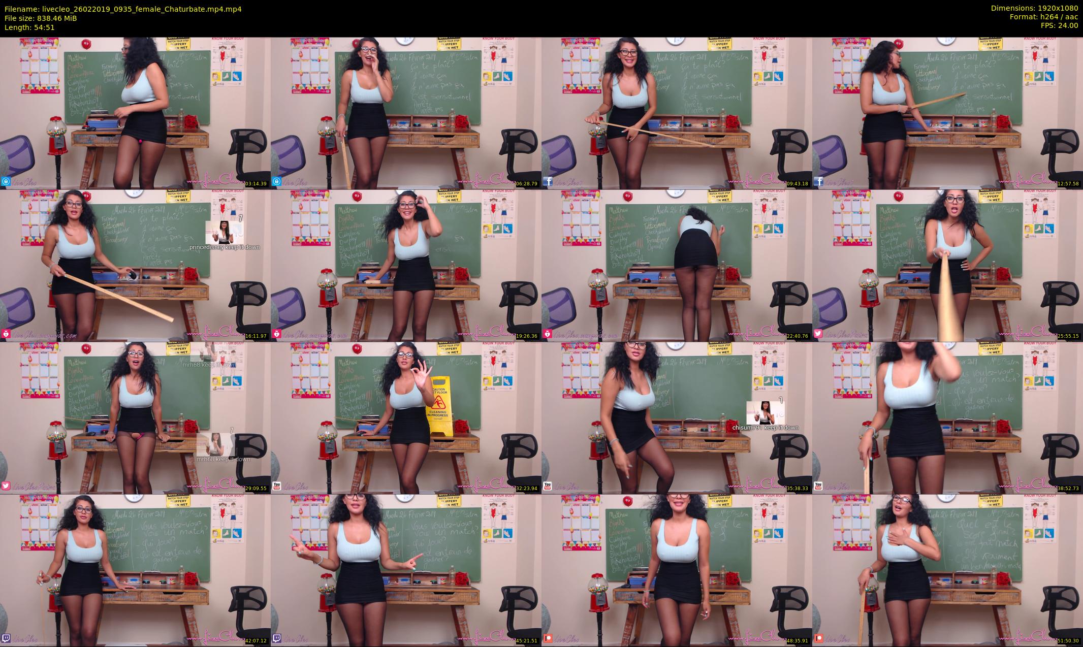 livecleo — 55 minute Chaturbate female cam show recording, 1080p, Feb 26, 2019
