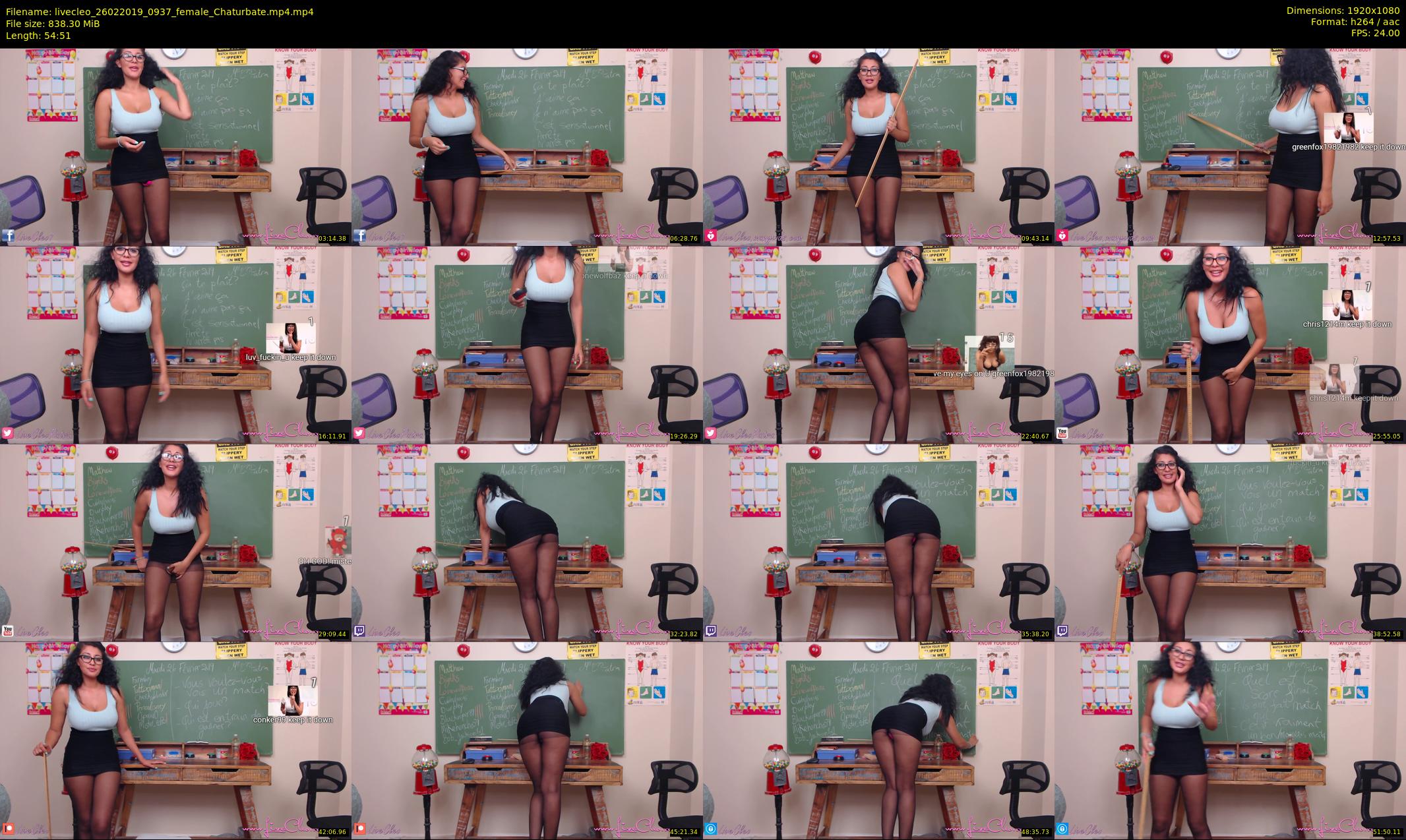 livecleo — 55 minute Chaturbate female cam show recording, 1080p, Feb 26, 2019