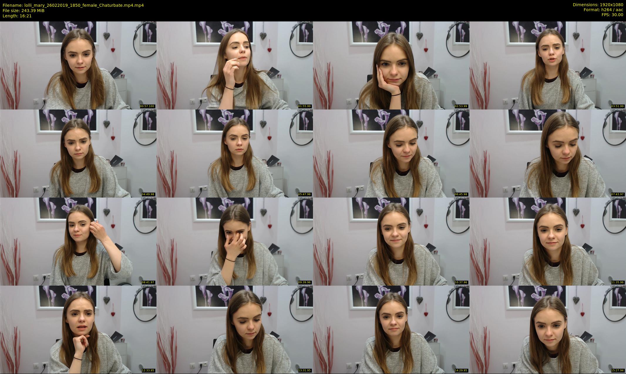 lolli_mary — 17 minute Chaturbate female cam show recording, 1080p, Feb 26, 2019