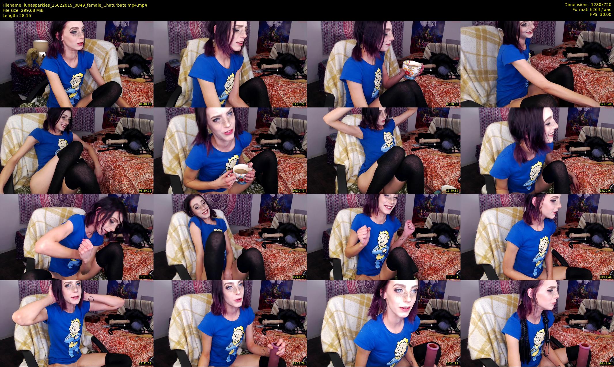 lunasparkles — 29 minute Chaturbate female cam show recording, 720p, Feb 26, 2019