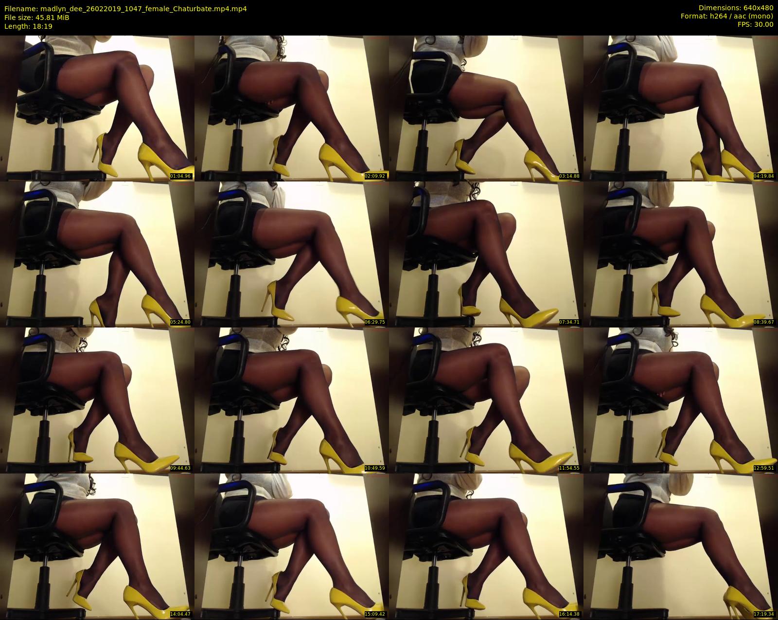 madlyn_dee — 19 minute Chaturbate female cam show recording, 480p, Feb 26, 2019