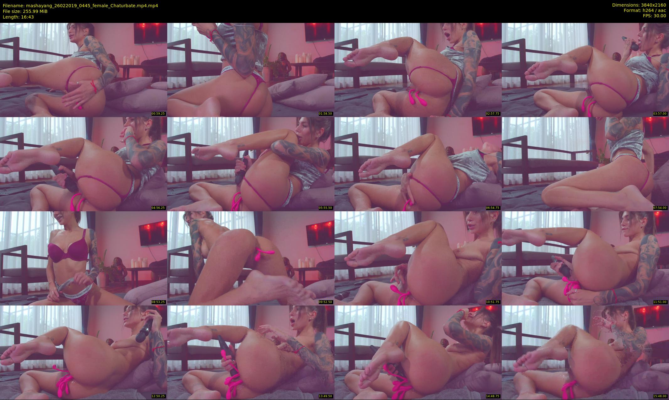 mashayang — 17 minute Chaturbate female cam show recording, 4K, Feb 26, 2019