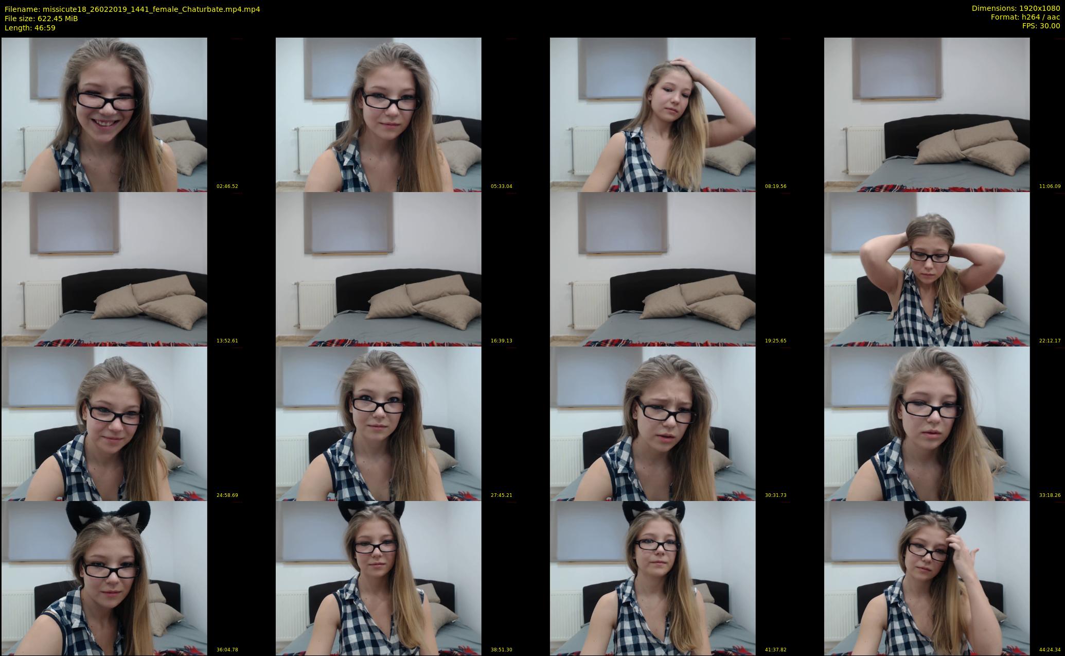 missicute18 — 47 minute Chaturbate female cam show recording, 1080p, Feb 26, 2019