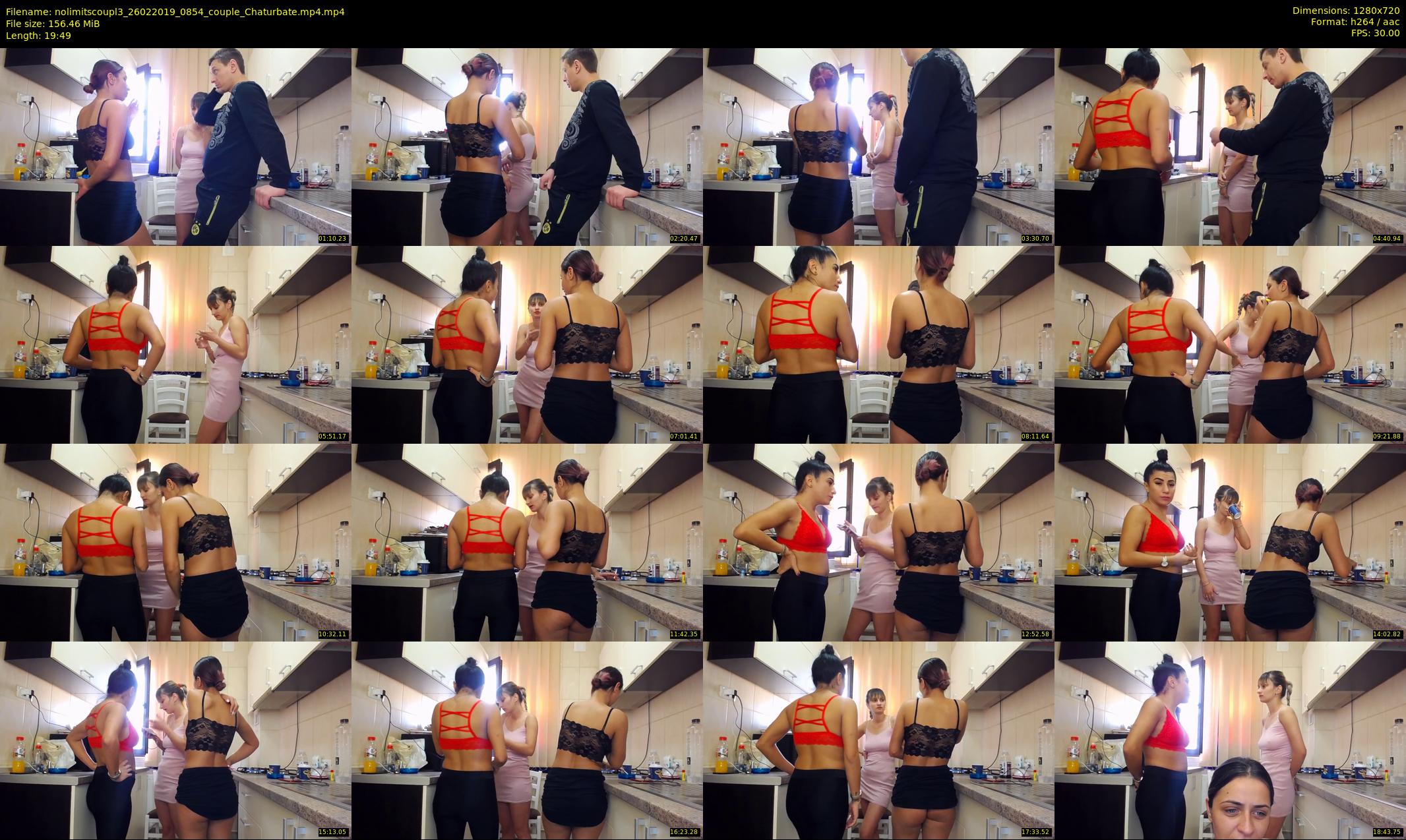 nolimitscoupl3 — 20 minute Chaturbate couple cam show recording, 720p, Feb 26, 2019