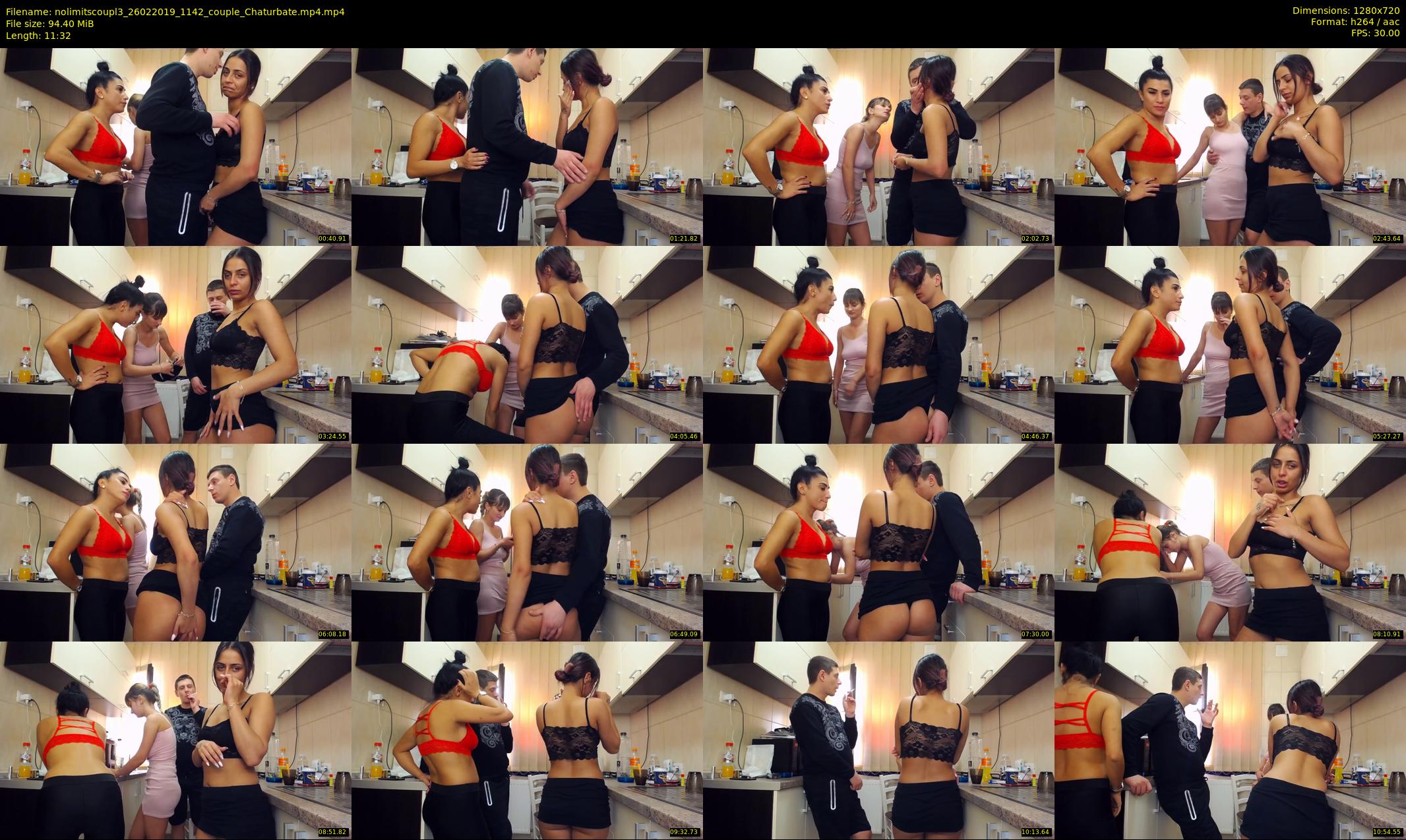 nolimitscoupl3 — 12 minute Chaturbate couple cam show recording, 720p, Feb 26, 2019