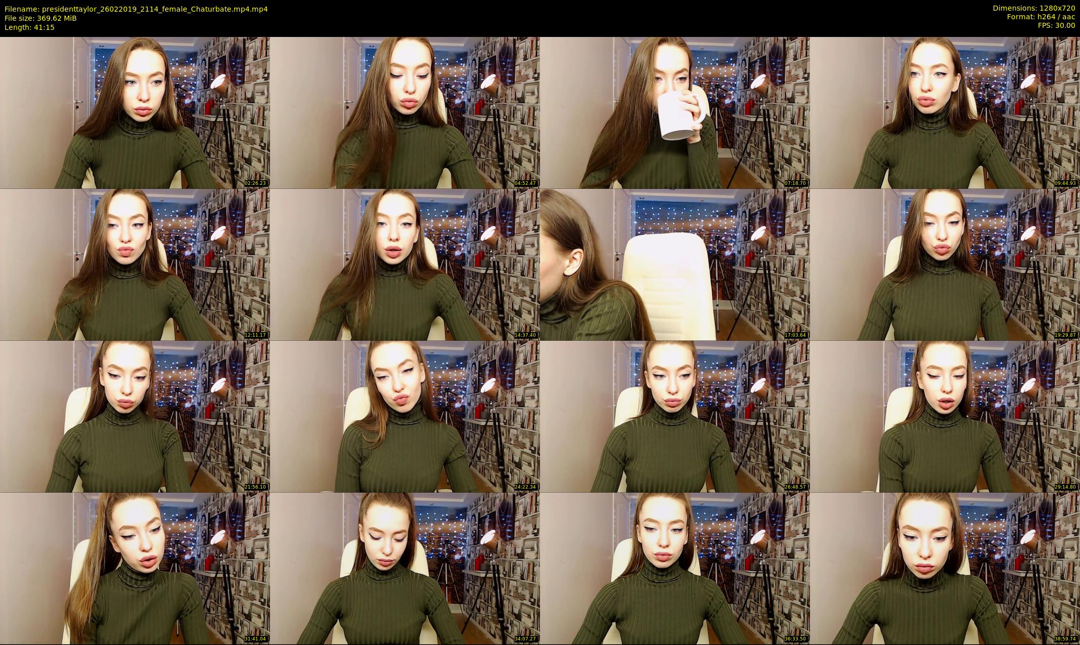 presidenttaylor — 42 minute Chaturbate female cam show recording, 720p, Feb 26, 2019