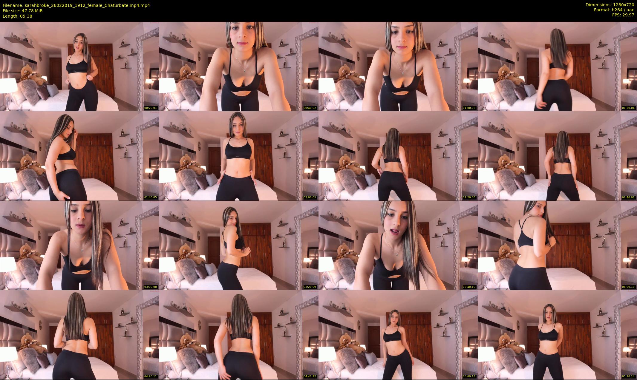 sarahbroke — 6 minute Chaturbate female cam show recording, 720p, Feb 26, 2019
