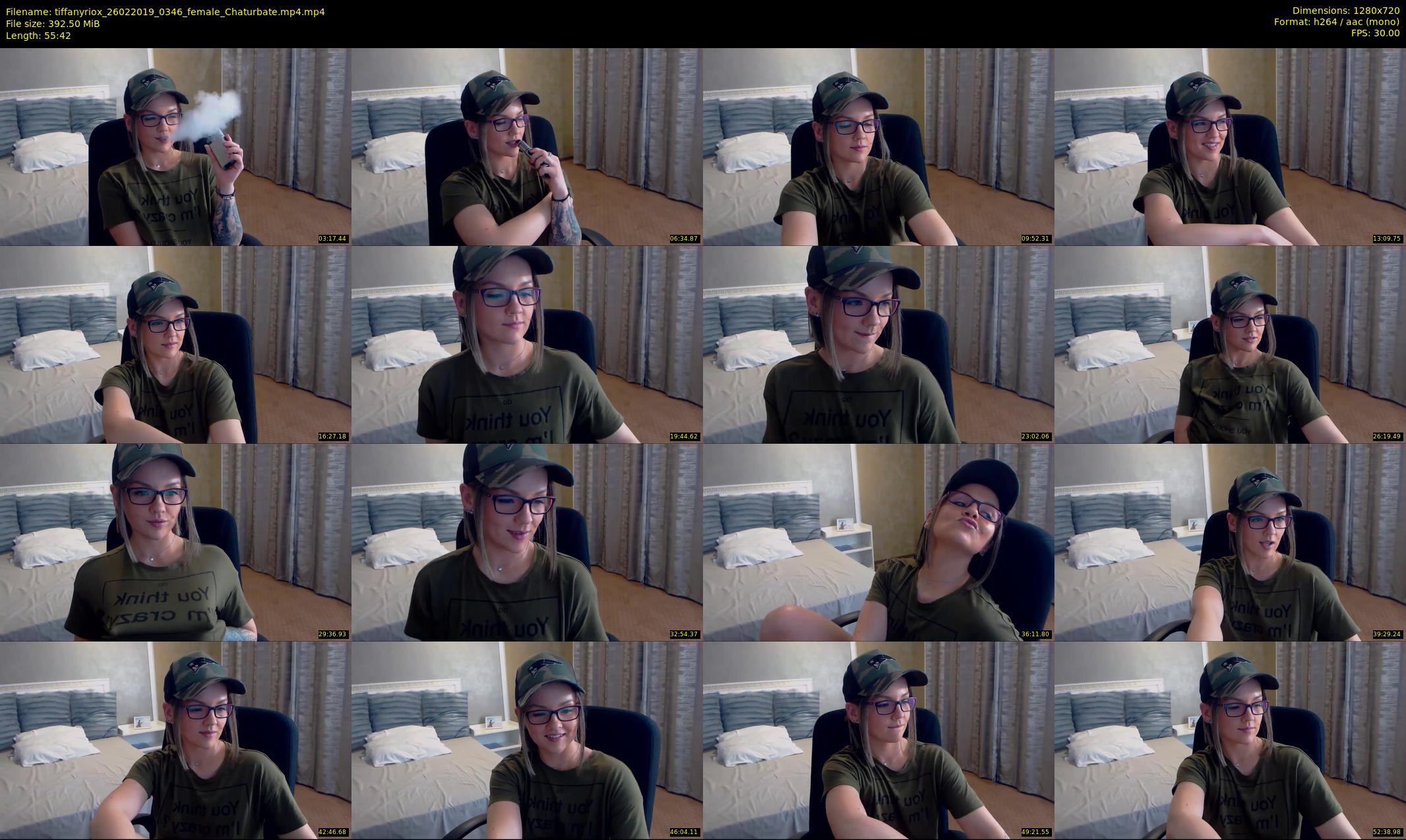tiffanyriox — 56 minute Chaturbate female cam show recording, 720p, Feb 26, 2019