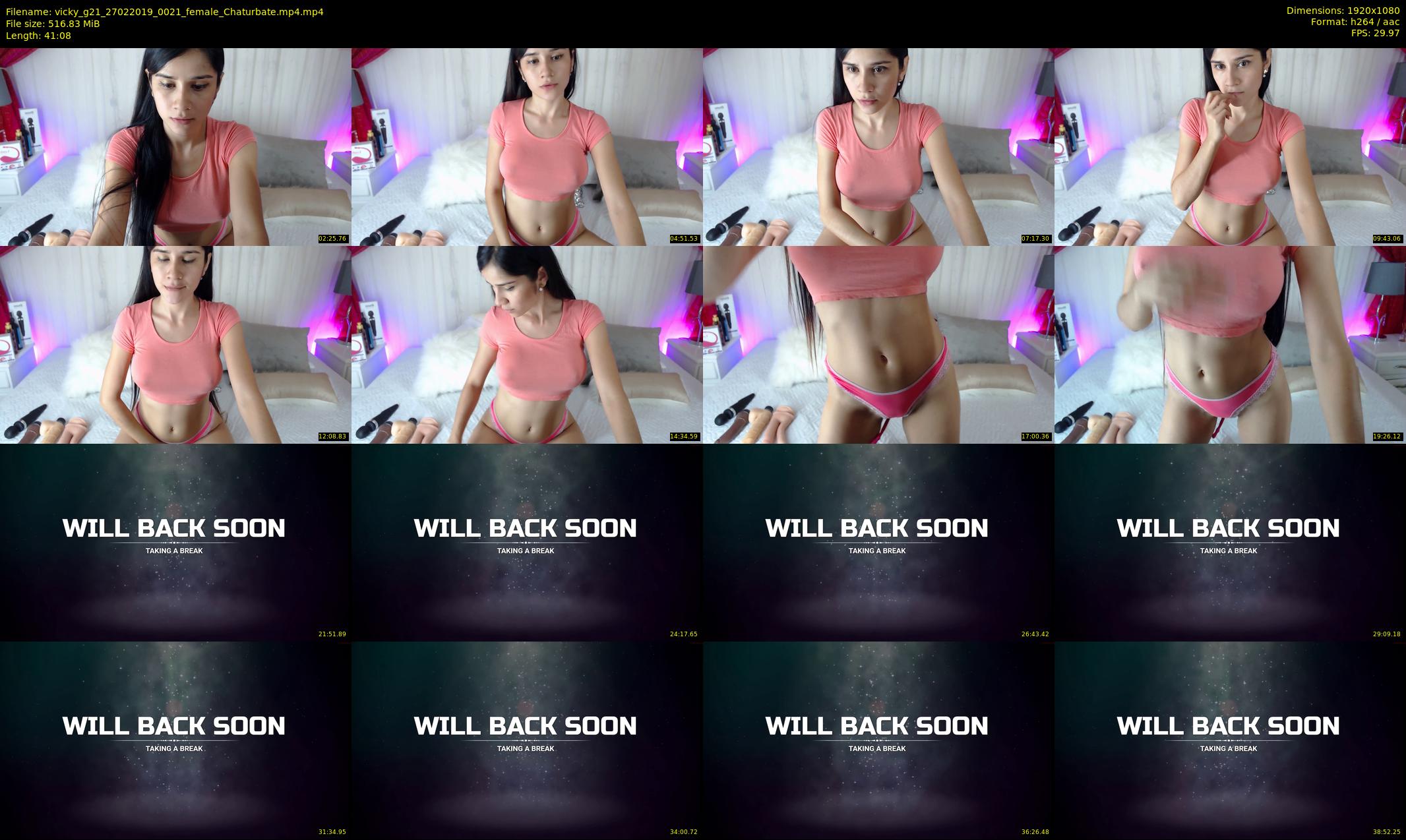 vicky_g21 — 42 minute Chaturbate female cam show recording, 1080p, Feb 27, 2019