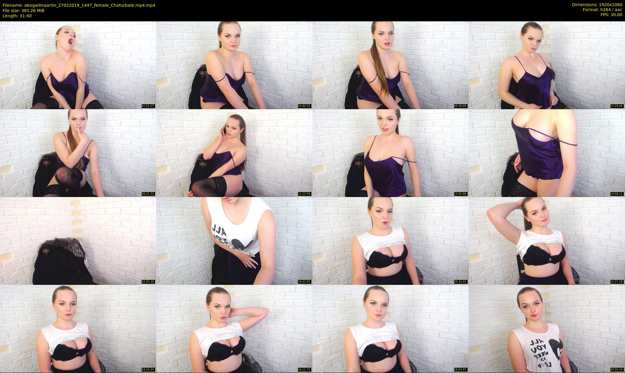 abogailmaartin — 32 minute Chaturbate female cam show recording, 1080p, Feb 27, 2019
