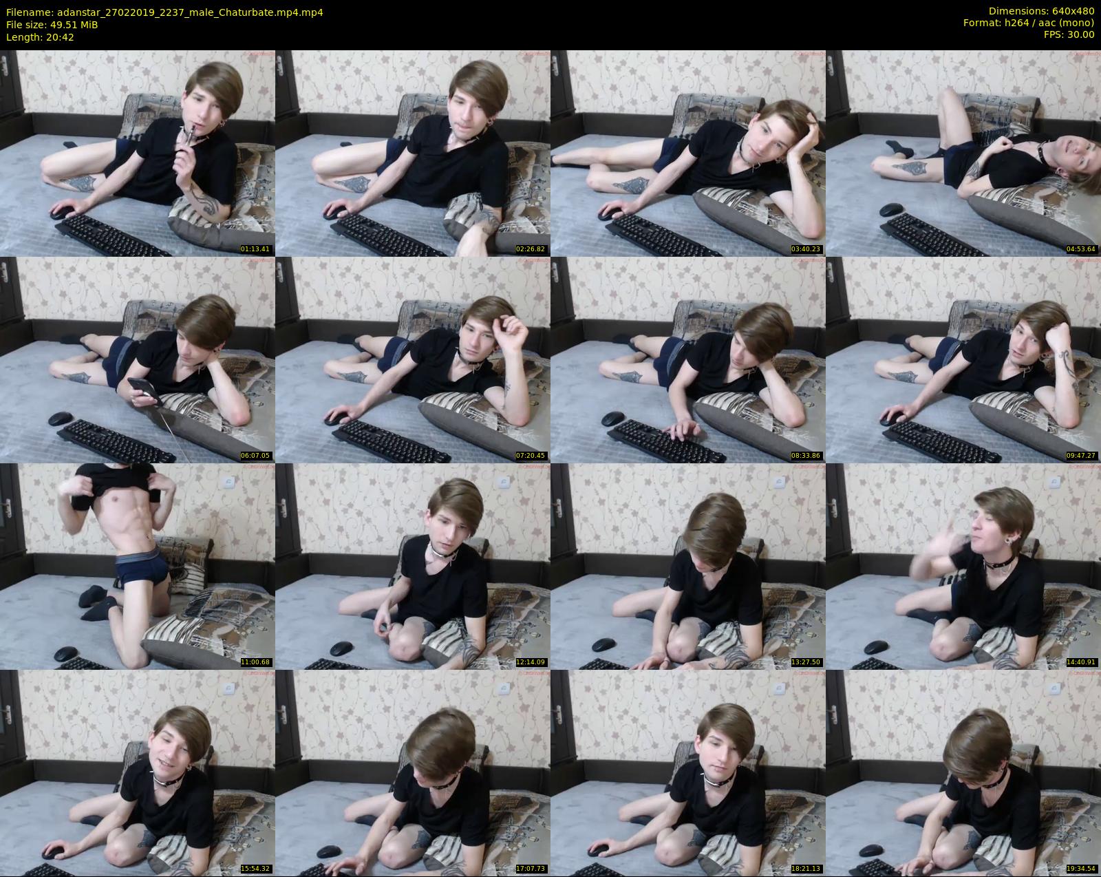 adanstar — 21 minute Chaturbate male cam show recording, 480p, Feb 27, 2019