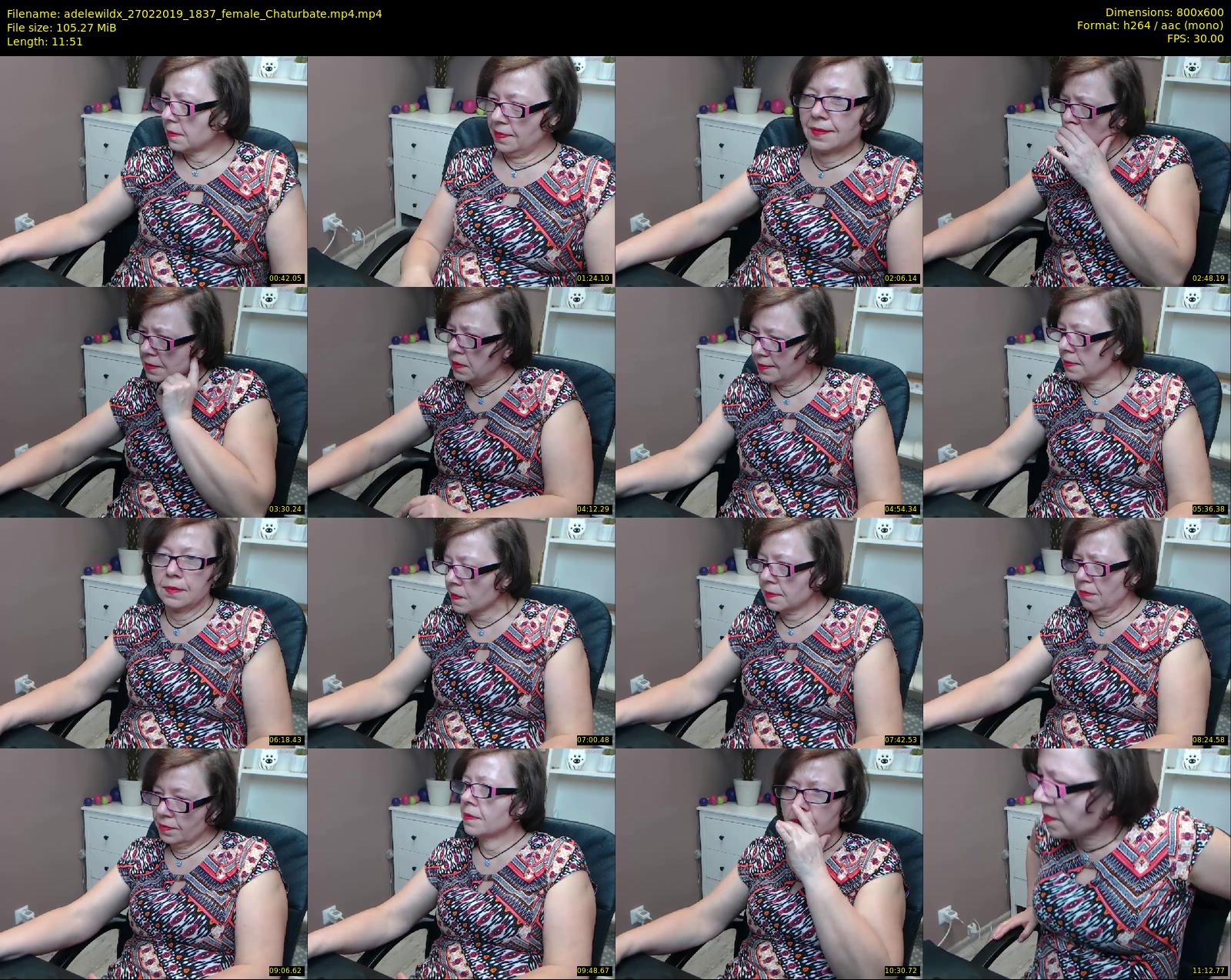 adelewildx — 12 minute Chaturbate female cam show recording, 480p, Feb 27, 2019