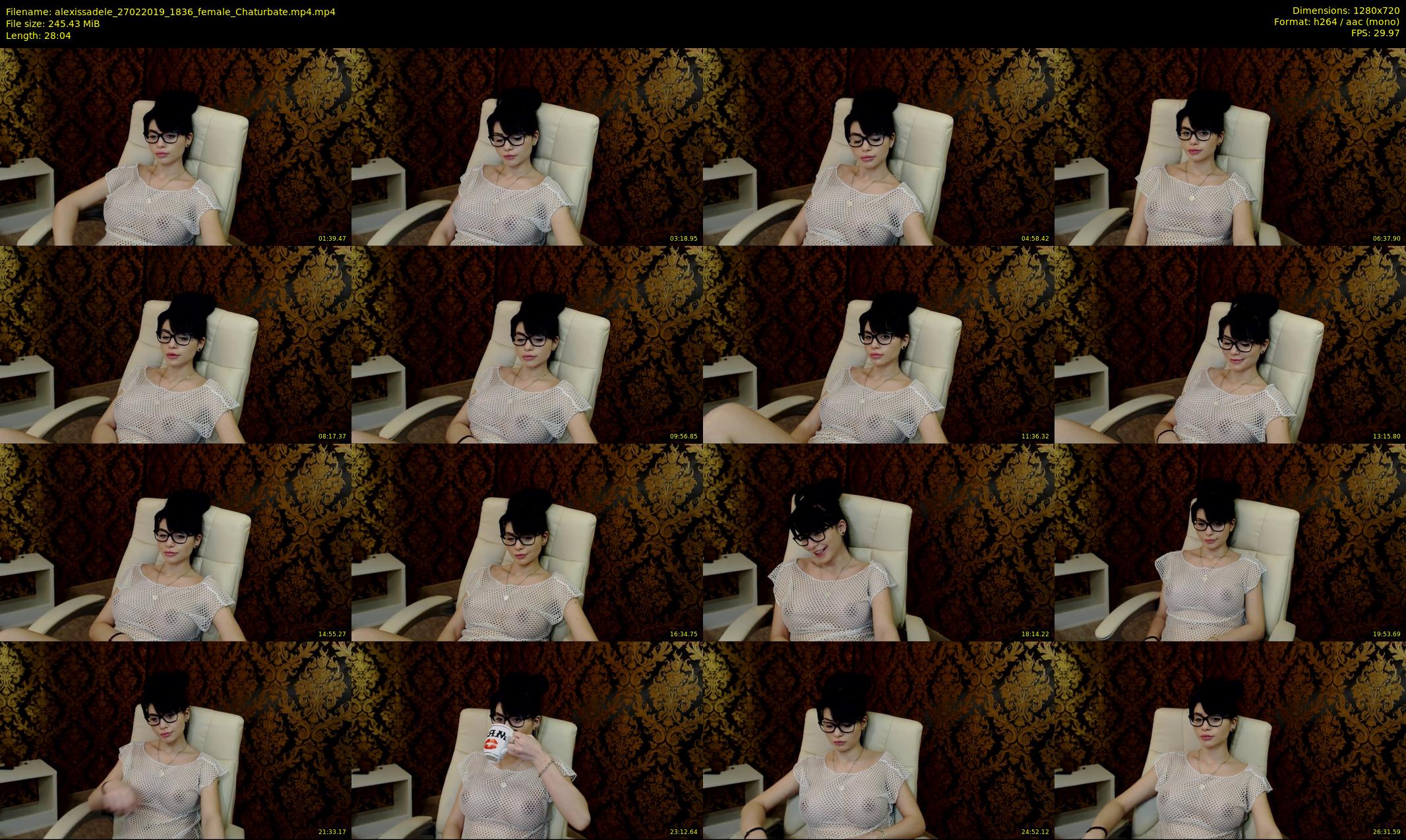 alexissadele — 29 minute Chaturbate female cam show recording, 720p, Feb 27, 2019